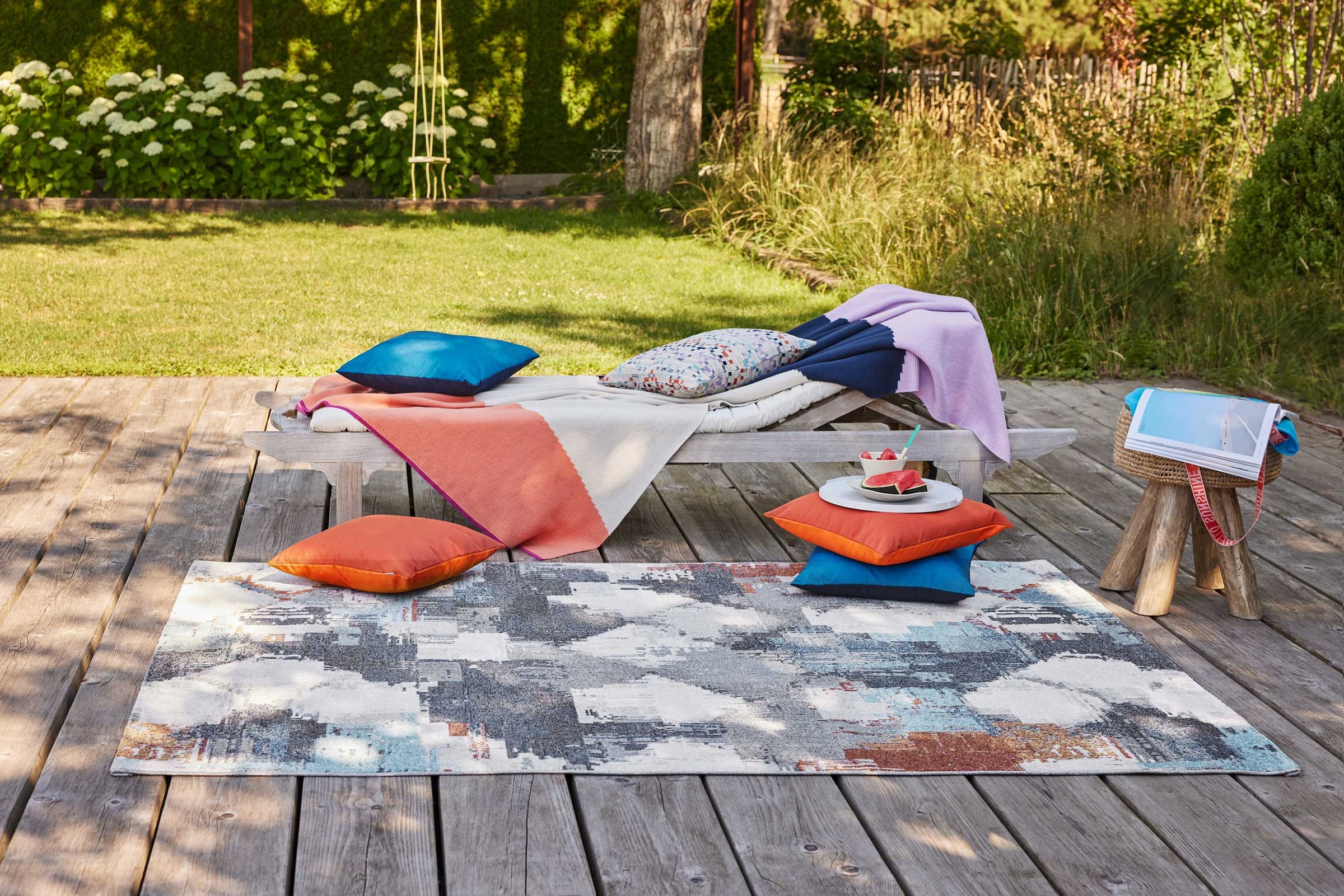 Esprit Outdoorteppich »Stash,  ESP-54558«, rechteckig, 4 mm Höhe, pflegeleicht, im Mosaik-Muster, ideal für Terrasse, Küche, Wohnzimmer