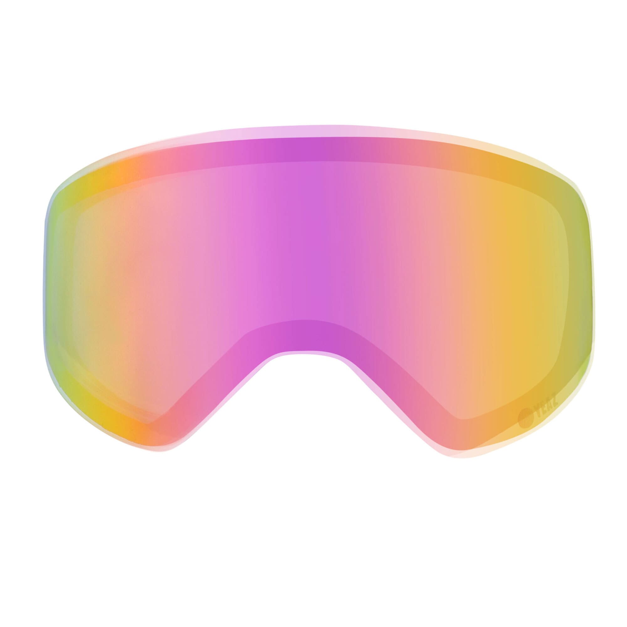 YEAZ Snowboardbrille "Magnetisches Wechselglas APEX", rosa, Sportbrillen