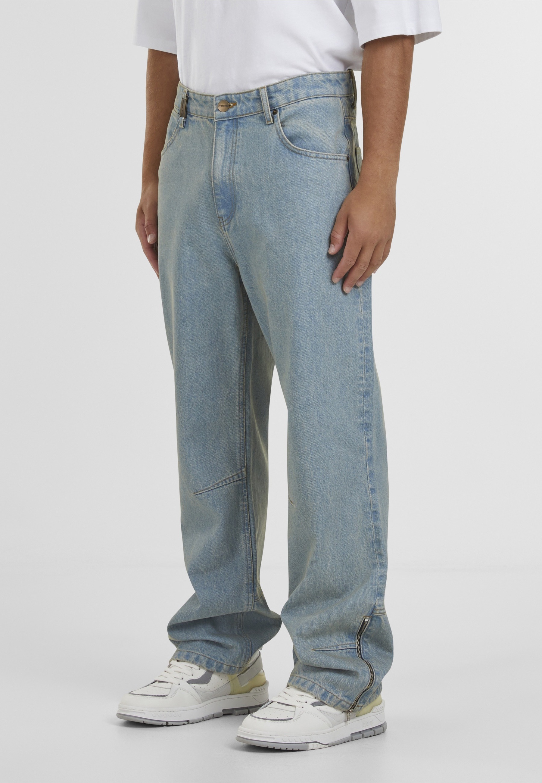 2Y Studios »2Y Studios Neal Zipper Baggy Jeans«