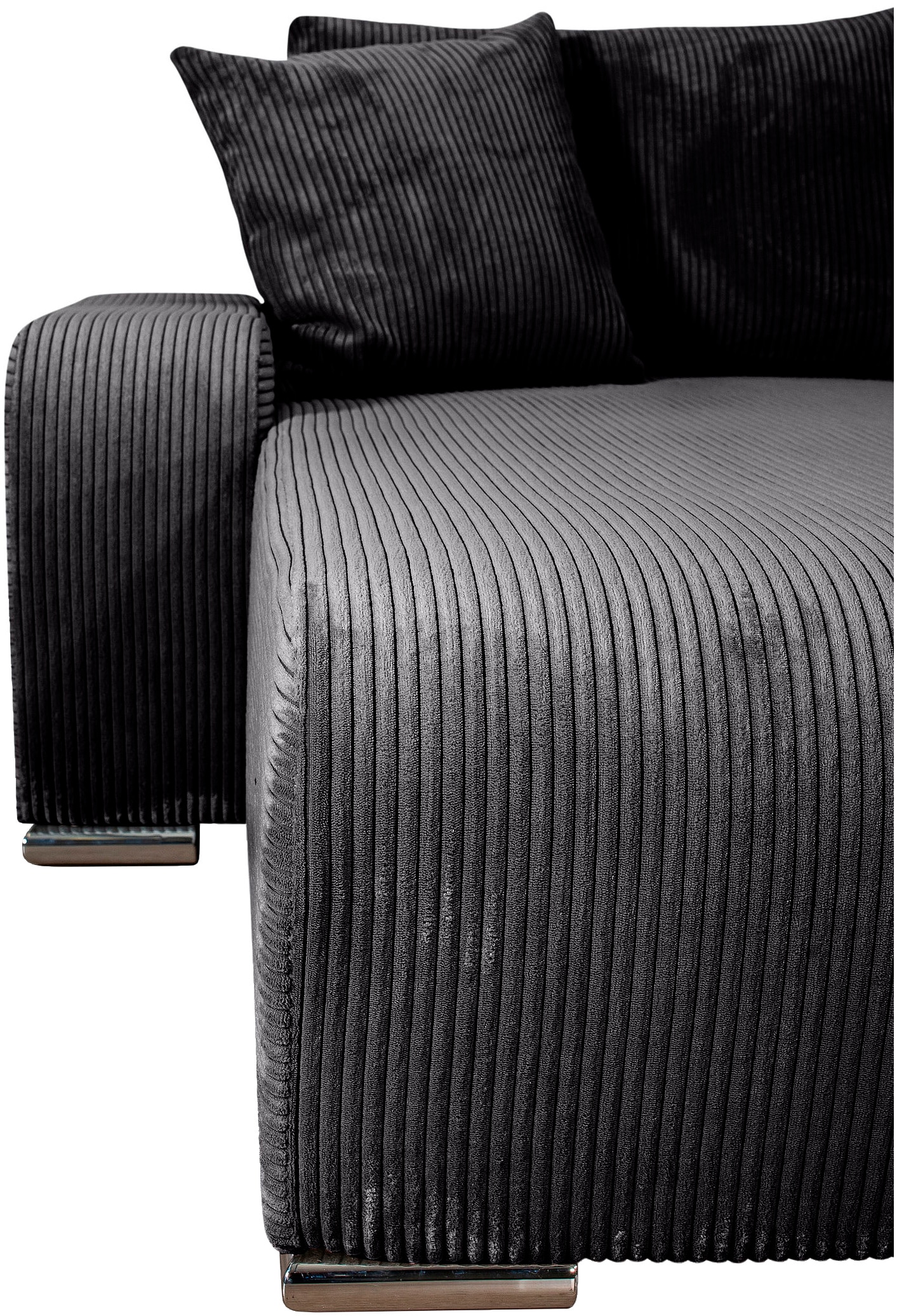 COLLECTION AB Wohnlandschaft »Paola U-Form«, mit Schlaffunktion, Stauraum, Zierkissen und Bonnellfederkern, Cord