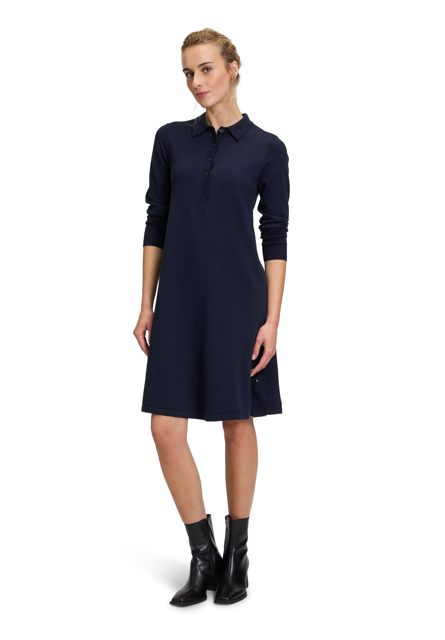 Vera Mont Strickkleid »Vera Mont Strickkleid mit Knopfleiste«, Rippbündchen