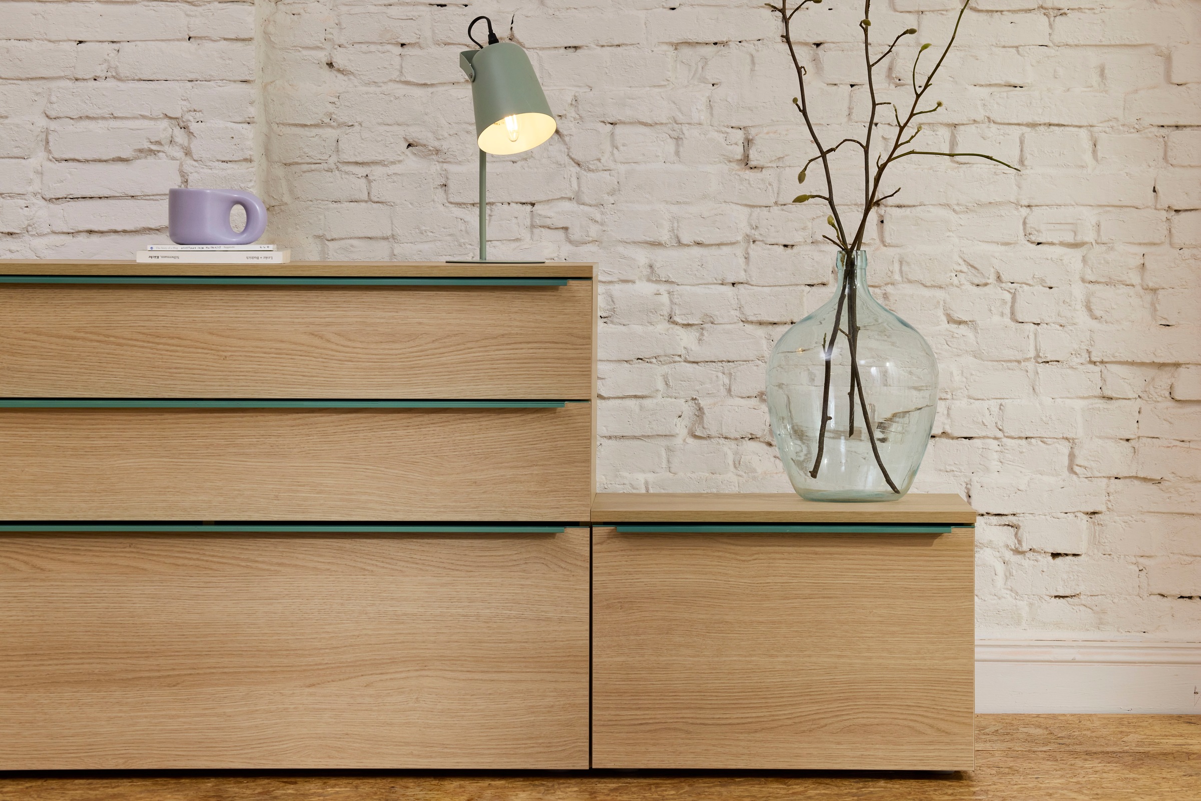 TOM TAILOR HOME »COLOR PUZZLE 1 Schublade mit farbigem Griff« Nachttisch mit einer großen Schublade