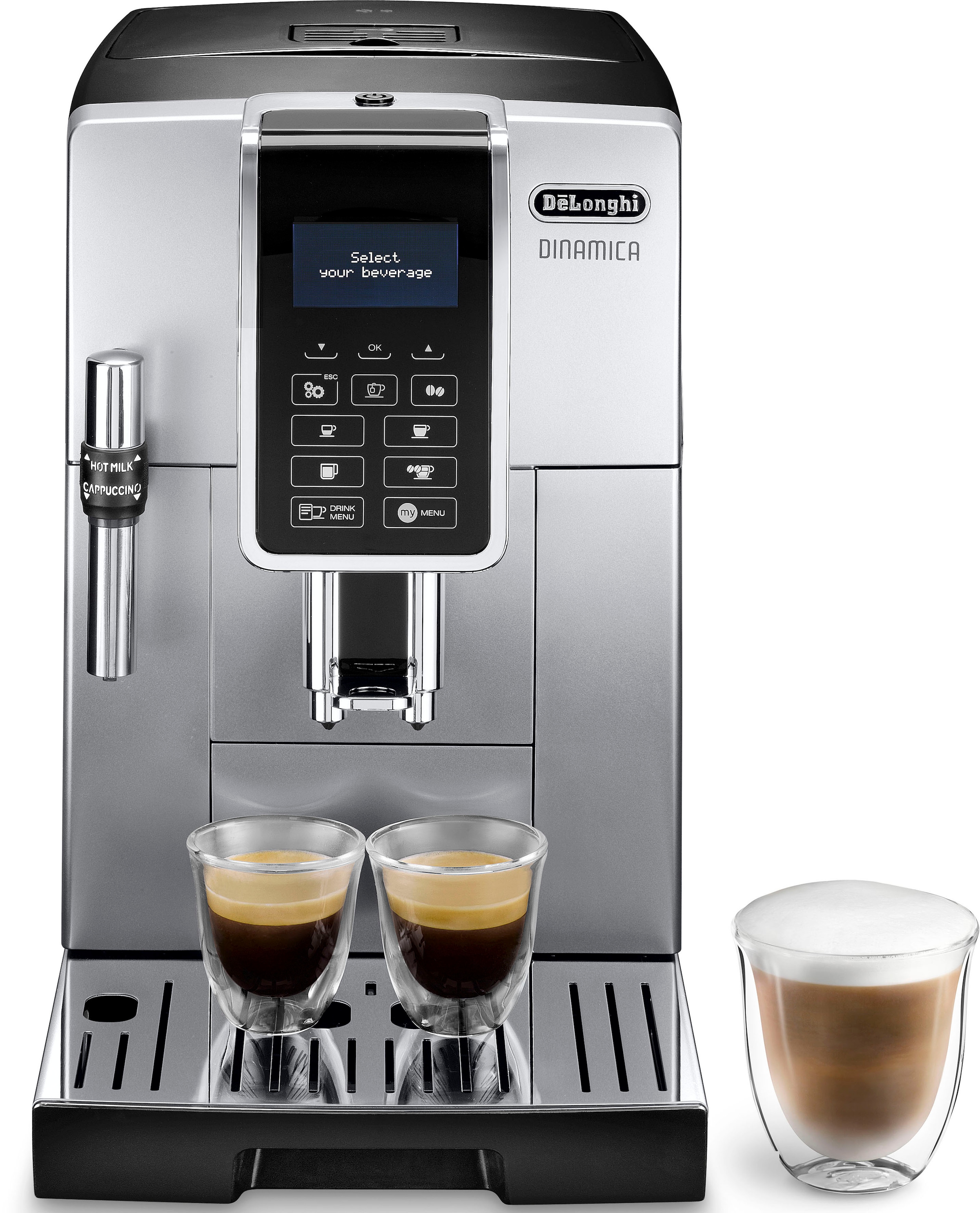 DeLonghi Kaffeevollautomat "Dinamica ECAM 350.35.SB", Sensor-Bedienfeld