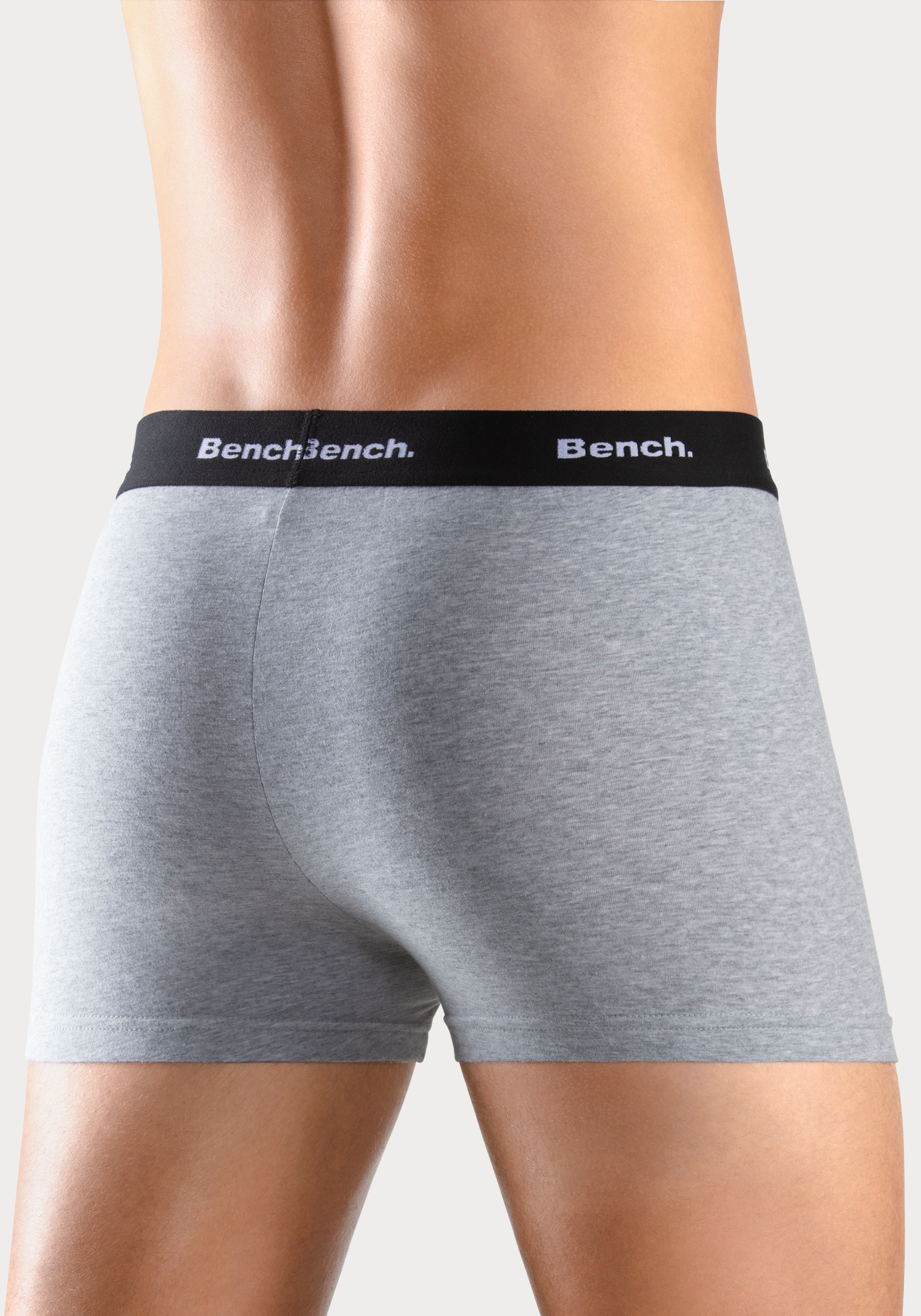 Thumbnail - Bench. Boxer "Boxershorts für Herren", (Packung, 4 St.), Unterhosen mit kontrastfarbigem Bund
