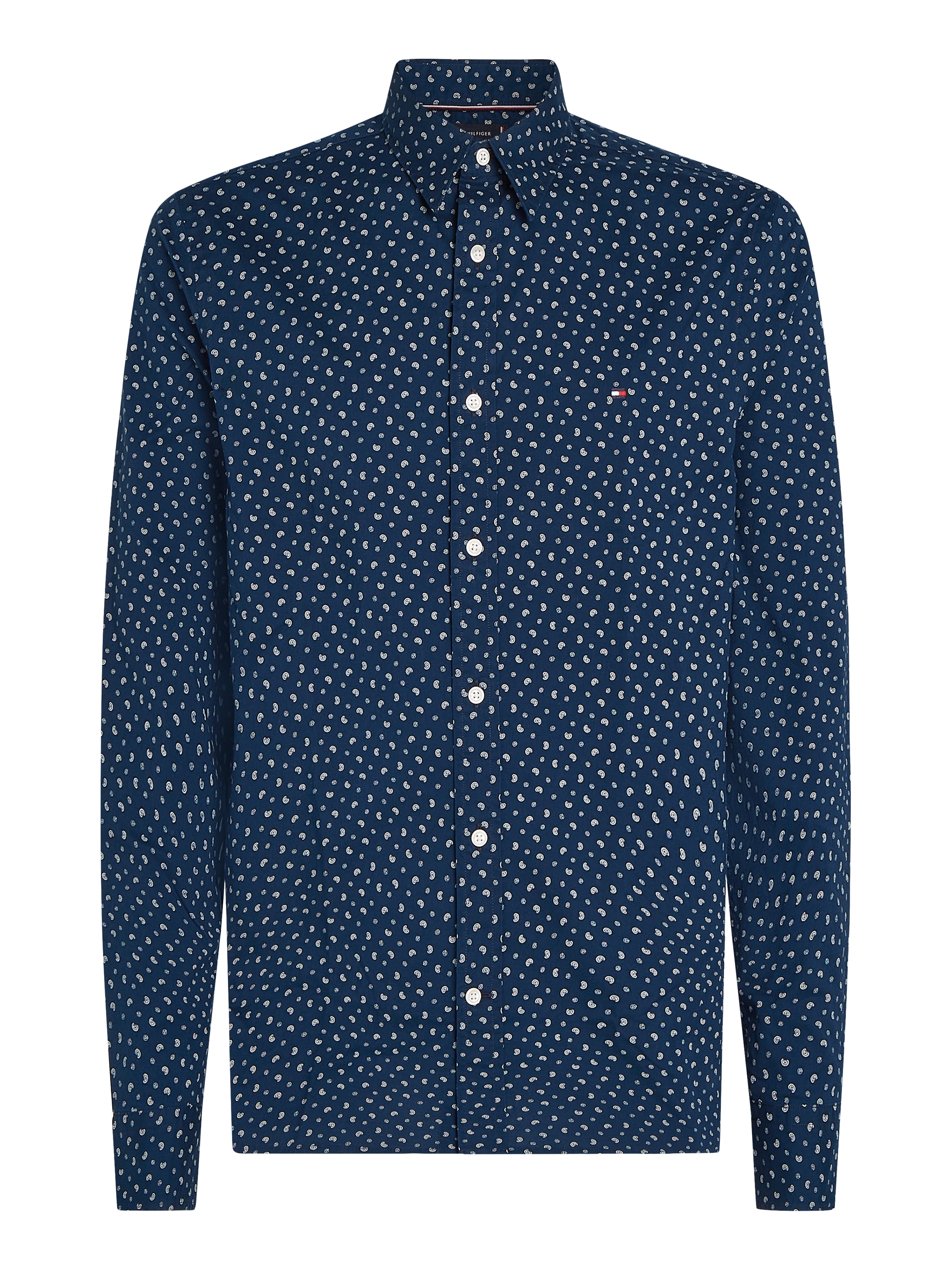Tommy Hilfiger Langarmhemd »FLEX POPLIN AOP SF SHIRT«, mit Alloverprint