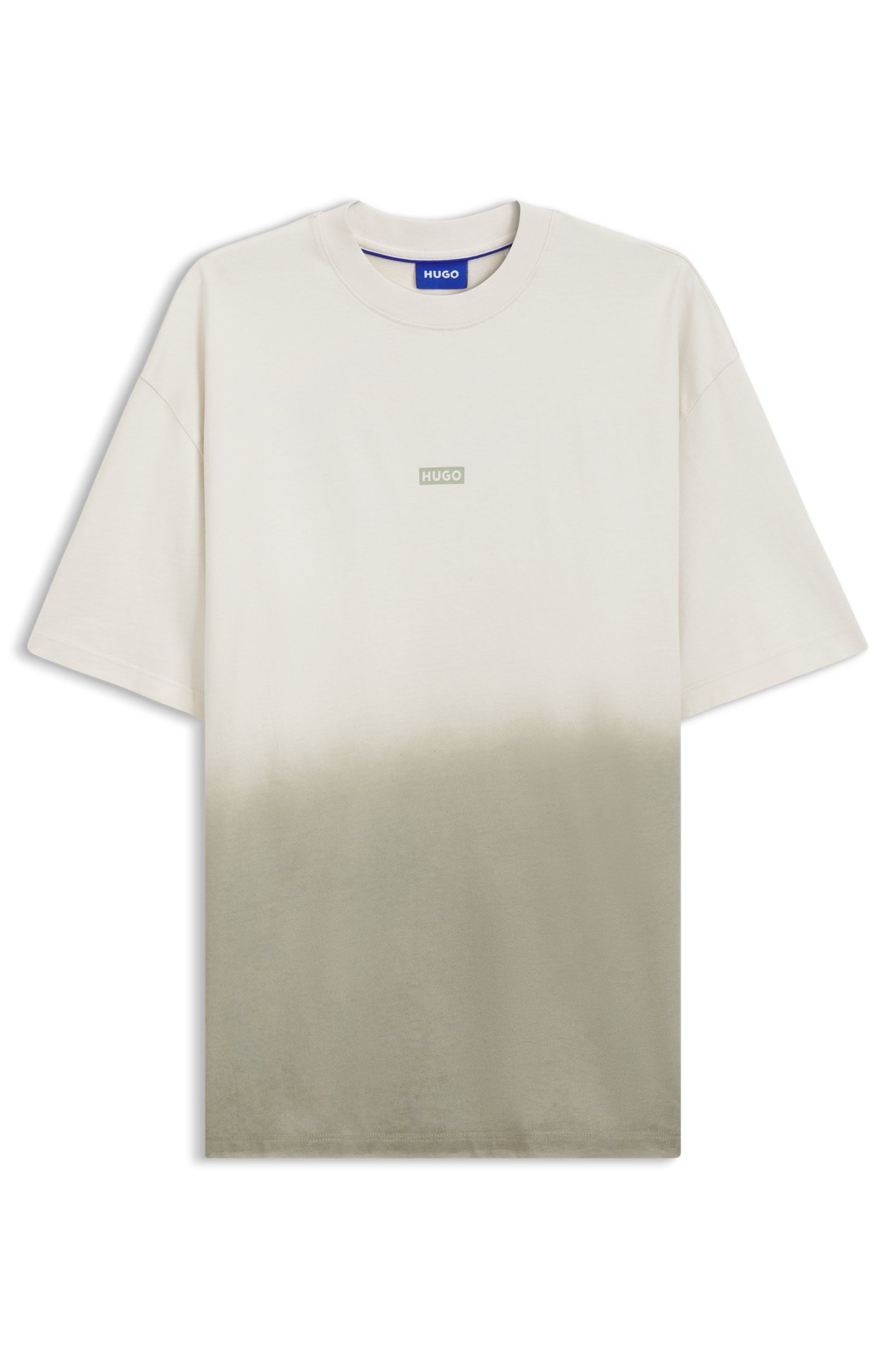 HUGO T-Shirt »Nalono_F« mit Farbverlauf, Loose Fit, Rückendruck