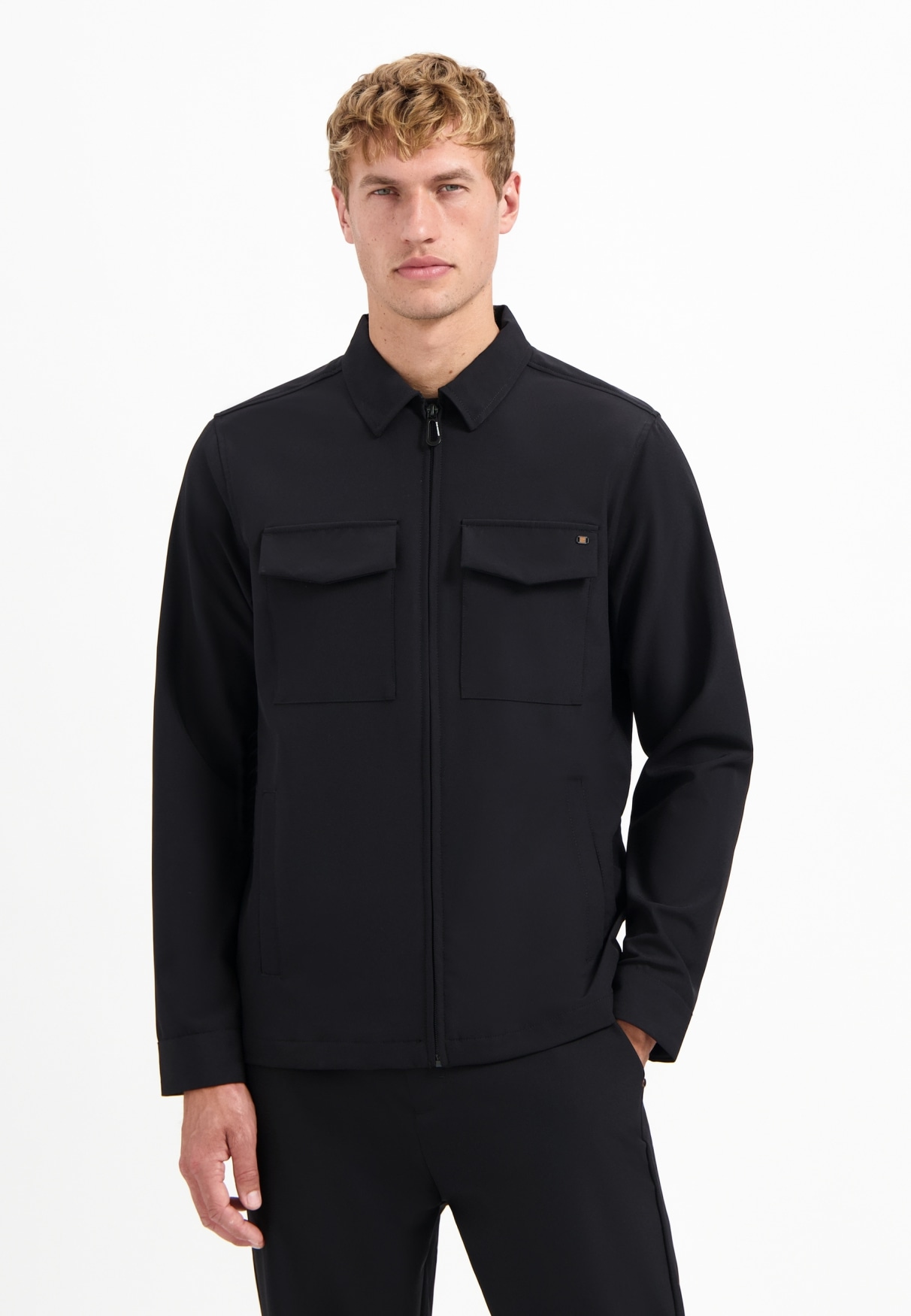 NO EXCESS Langarmhemd "No Excess Sedoc-Reise-Overshirt" günstig online kaufen