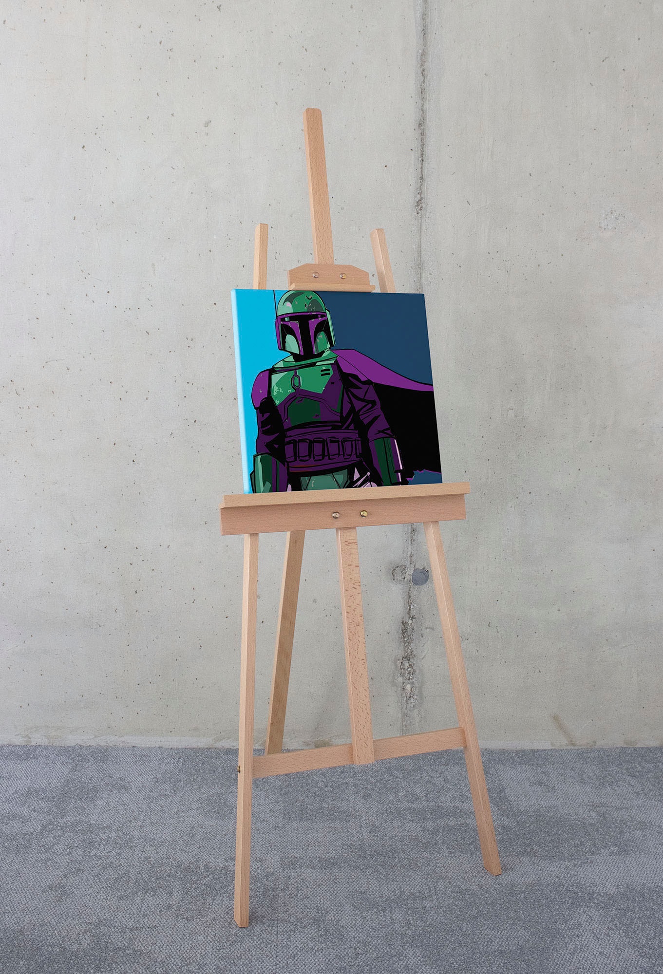Komar Leinwandbild "Star Wars Cyberart by Boba Fett - Größe 40 x 40 cm" Dis günstig online kaufen