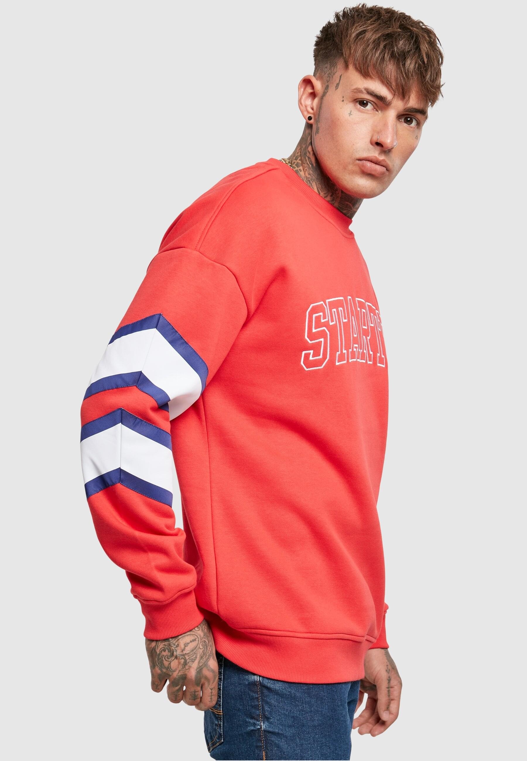 Starter Black Label Rundhalspullover »Starter Black Label Herren Starter Team Front Crew«, (1 tlg.)