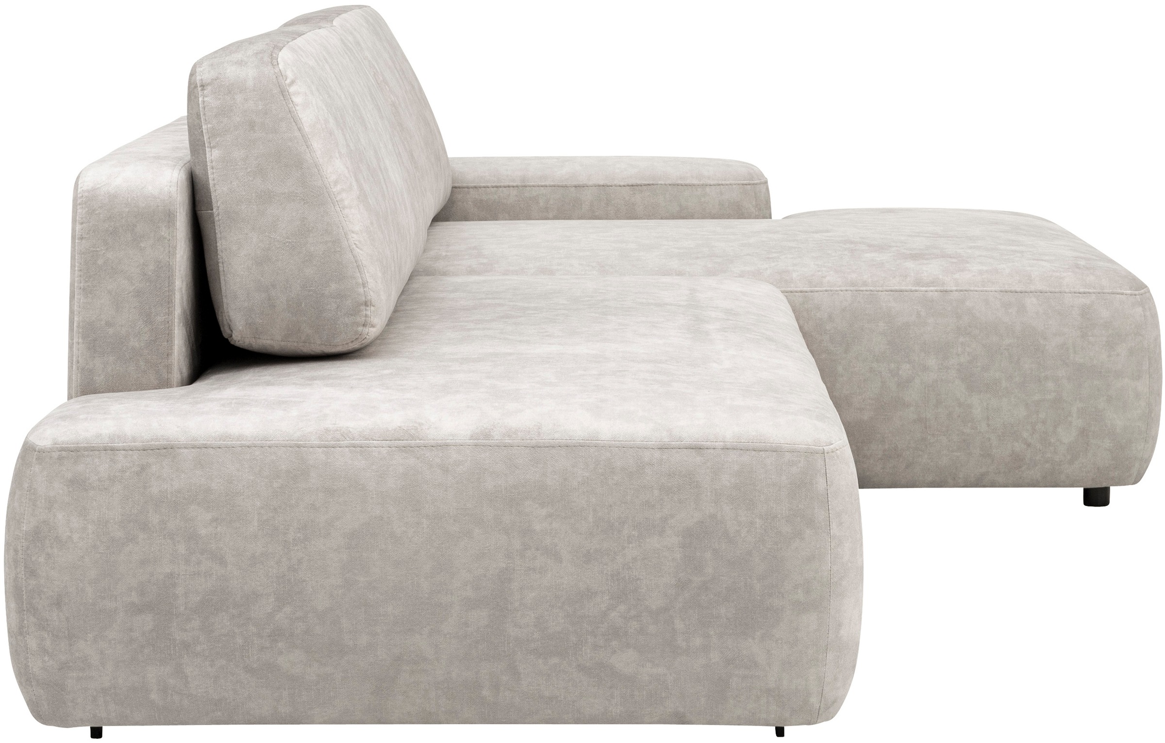 INOSIGN Ecksofa »TORGE, Schlafsofa Cord, Samtvelours u. Strukur fein, Couch in L-Form«, Schlaffunktion und Bettkasten, Liegefläche: 210x125 cm, neues Design
