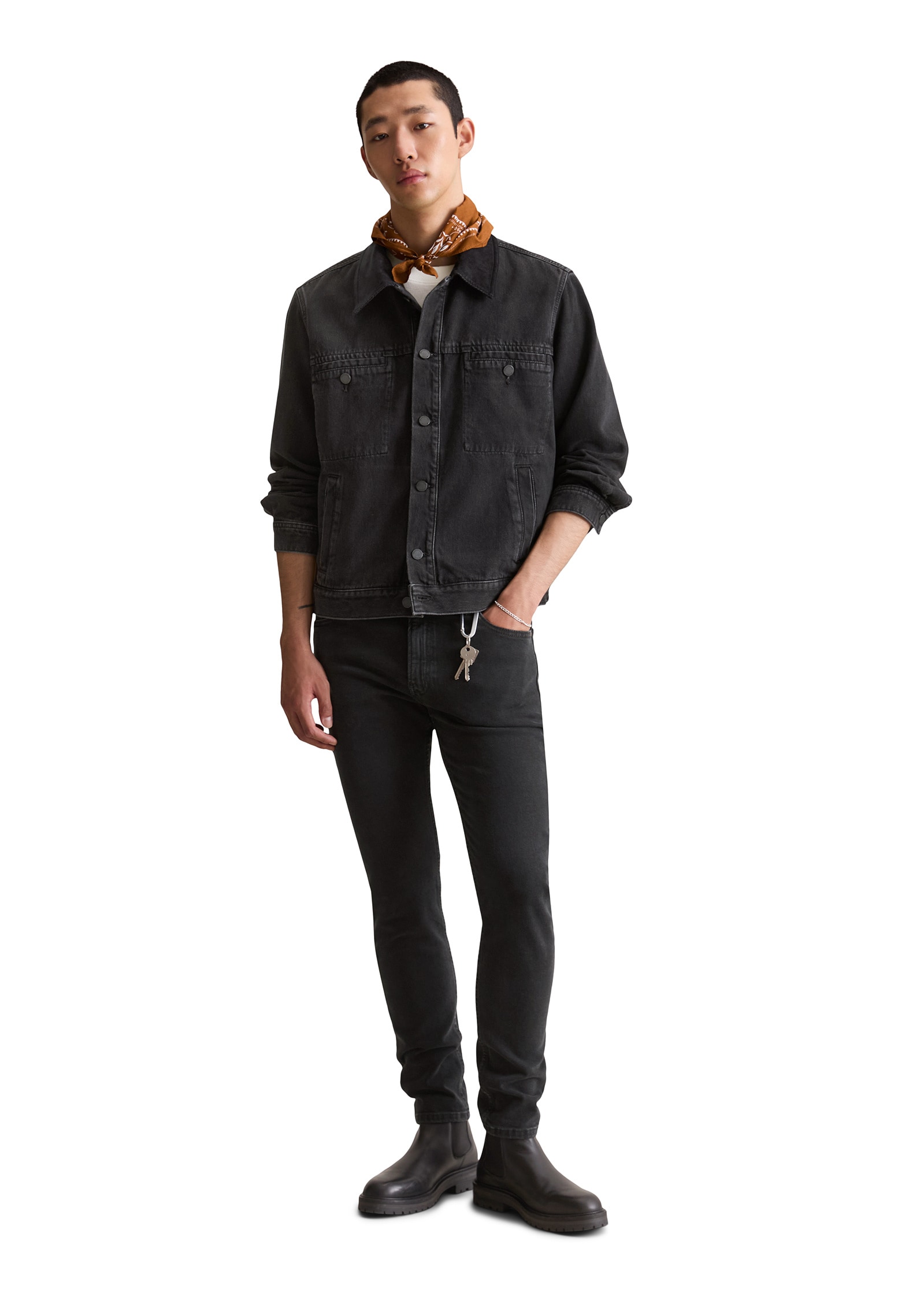 Marc O'Polo DENIM Jeansjacke »mit Cordkragen«, ohne Kapuze