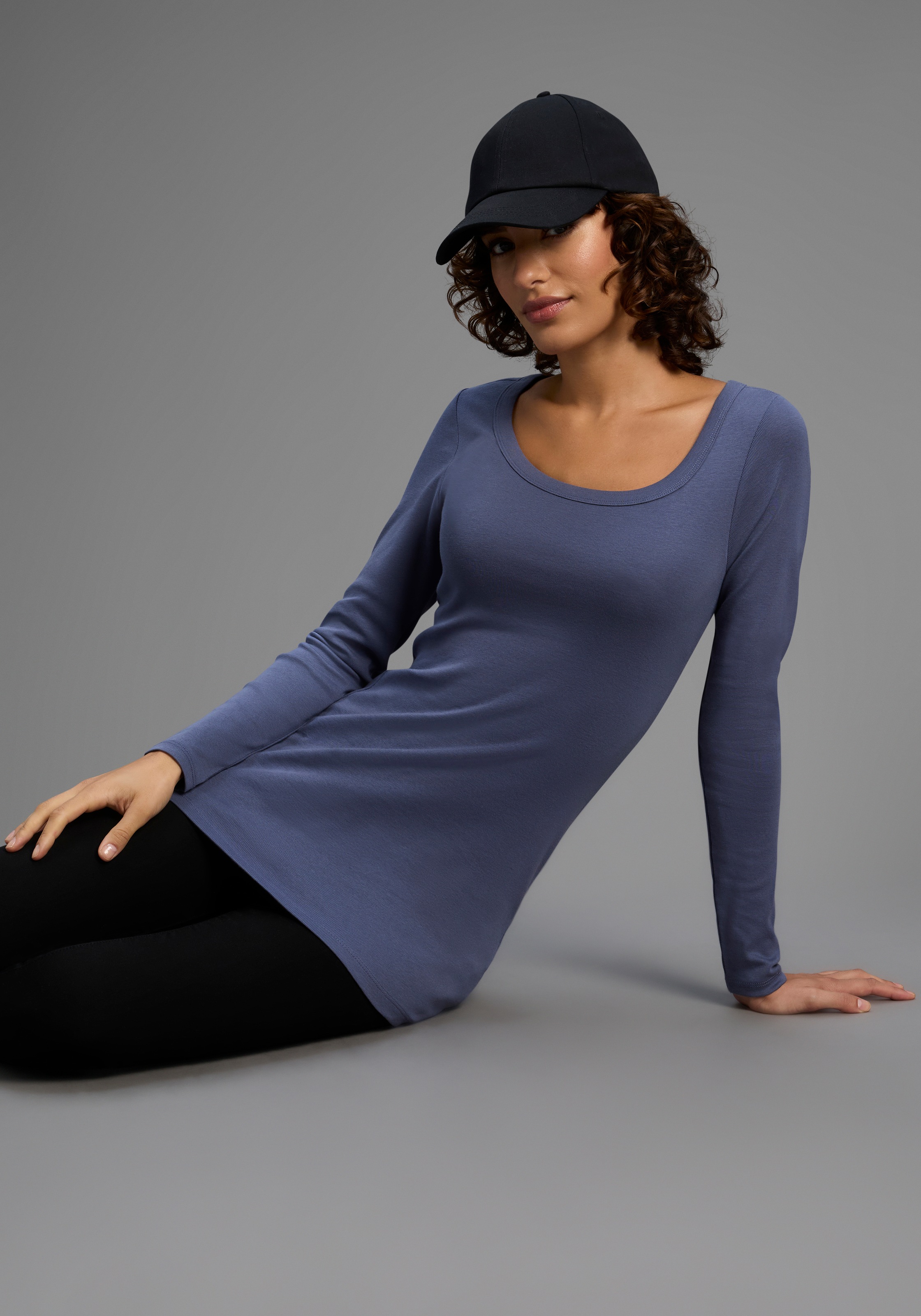 Flashlights Langarmshirt 2er-Pack, sehr figurbetonter Schnitt, Rundhalsauss günstig online kaufen