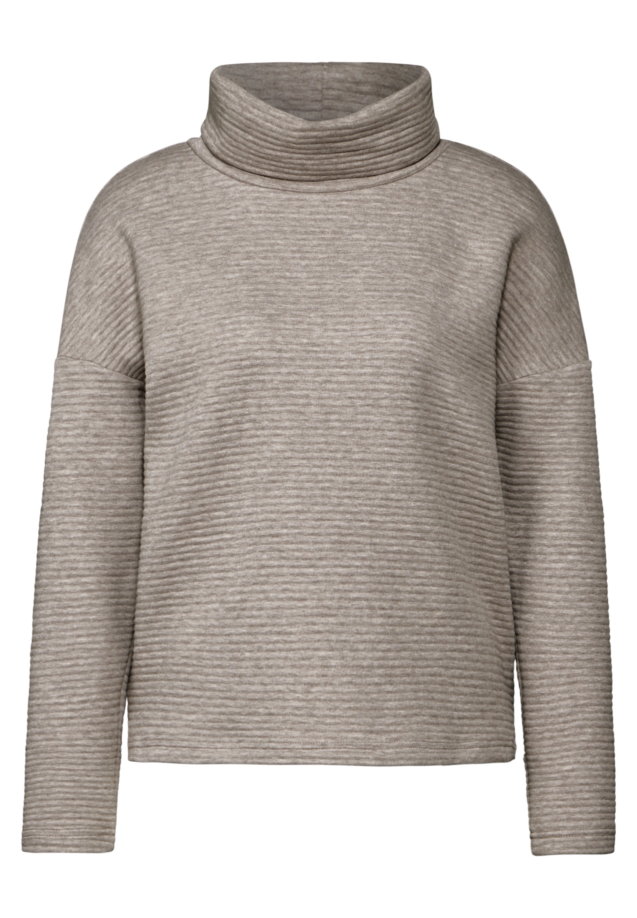 STREET ONE Langarmshirt, mit Schalkragen