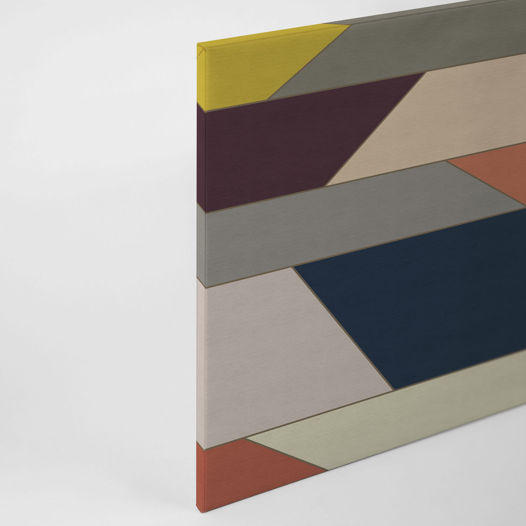 Thumbnail - A.S. Création Leinwandbild "geometry", Kunst-Abstrakt-Kinder, (1 St.), Keilrahmen Farben Bunt Grafisch Abstrakt Leinwand...