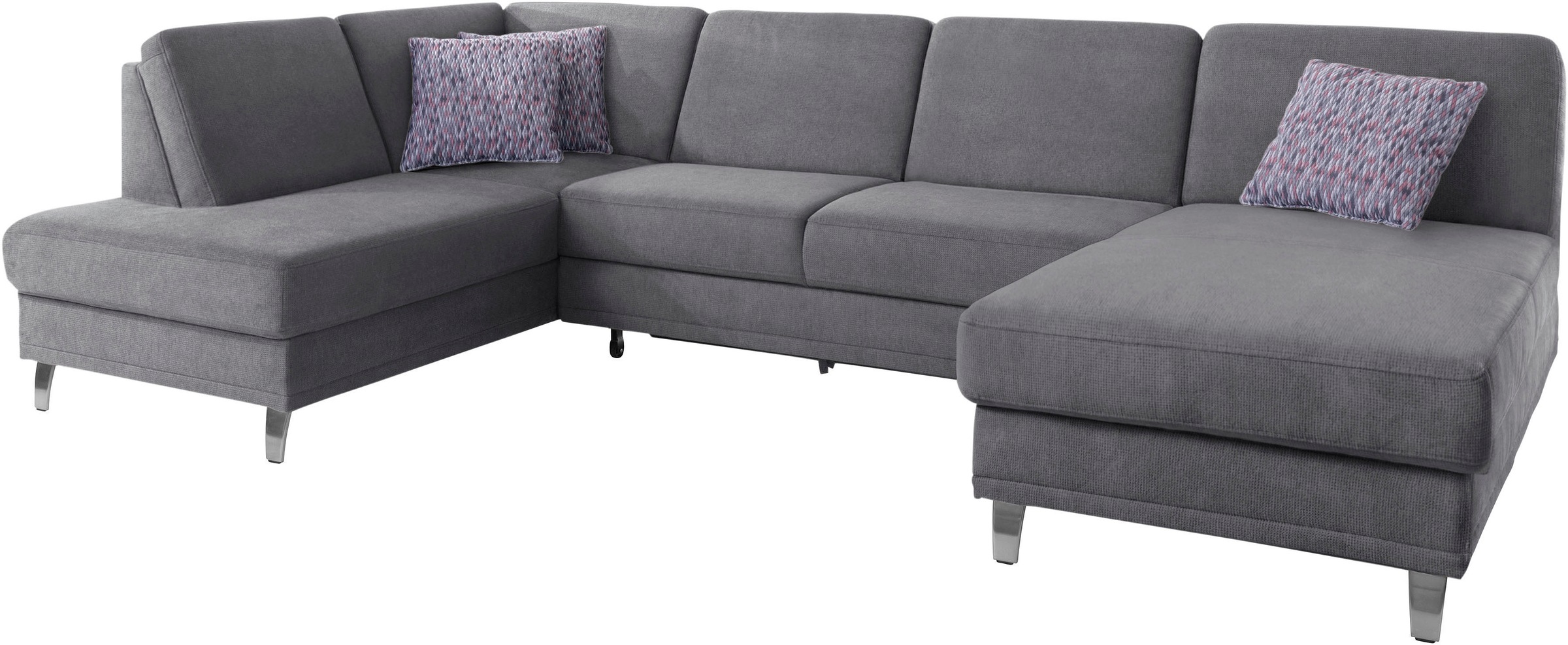 sit&more Wohnlandschaft »Clio U-Form«, wahlweise mit Bettfunktion und Bettkasten, inklusive Federkern