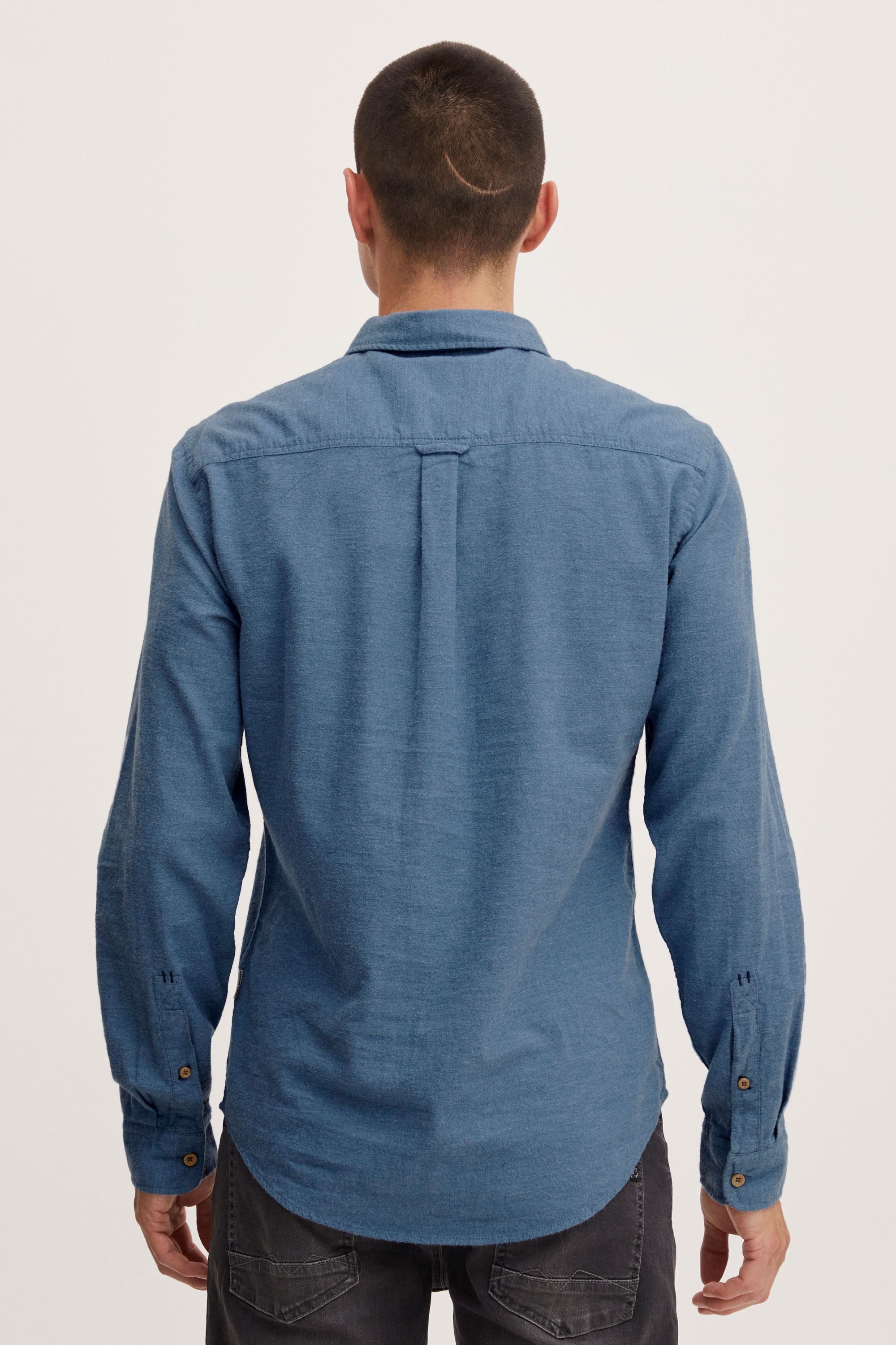 Blend Langarmhemd BHShirt Copen Blau Gr. M 3
