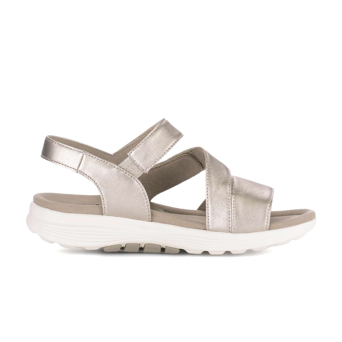 Riemchensandale GABOR "Riemchensandale", Damen, Gr. 37,5, gold, Schuhe Riemchensandale 2
