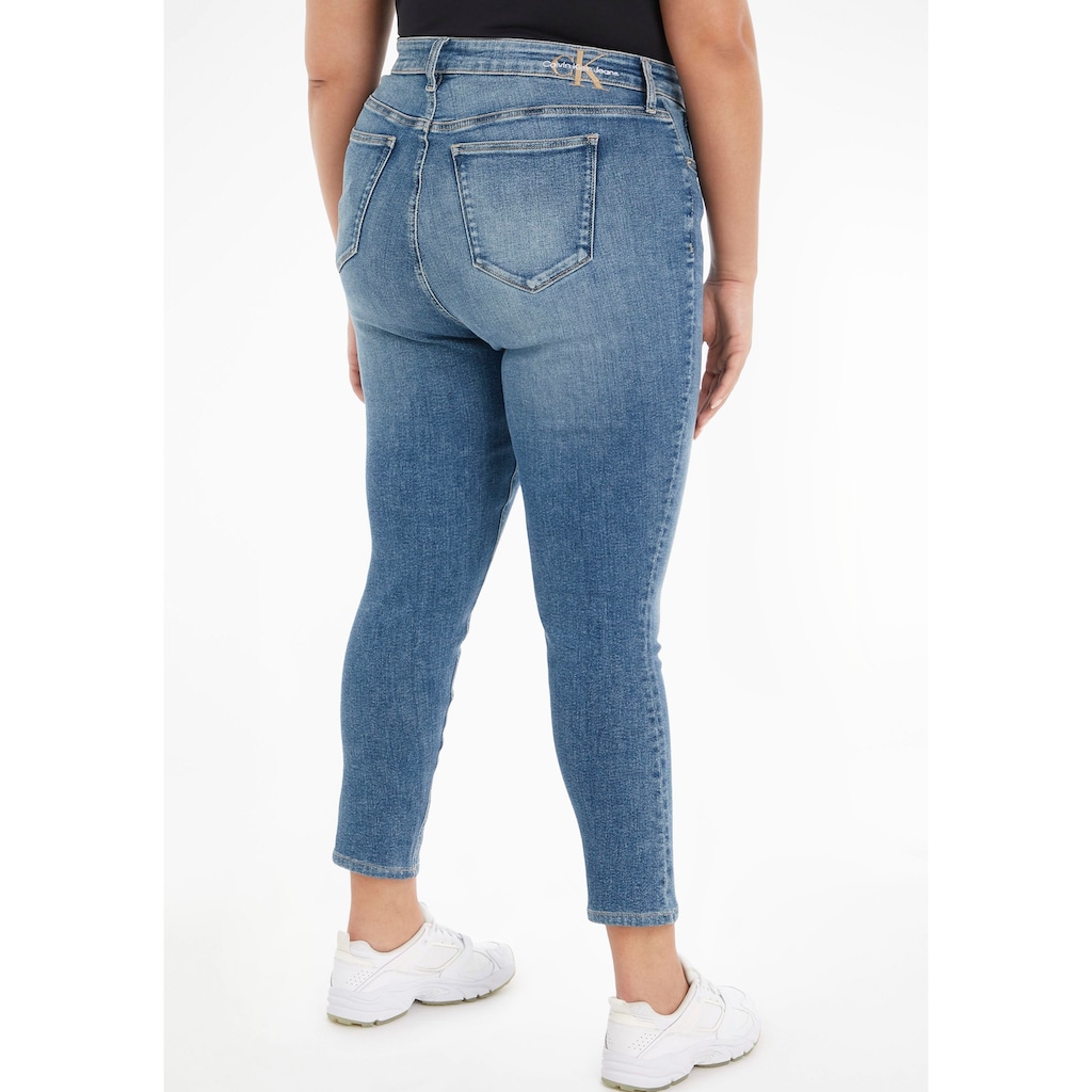 Calvin Klein Jeans Plus Skinny-fit-Jeans »HIGH RISE SKINNY ANKLE PLUS«, Jeans wird in Weiten angeboten