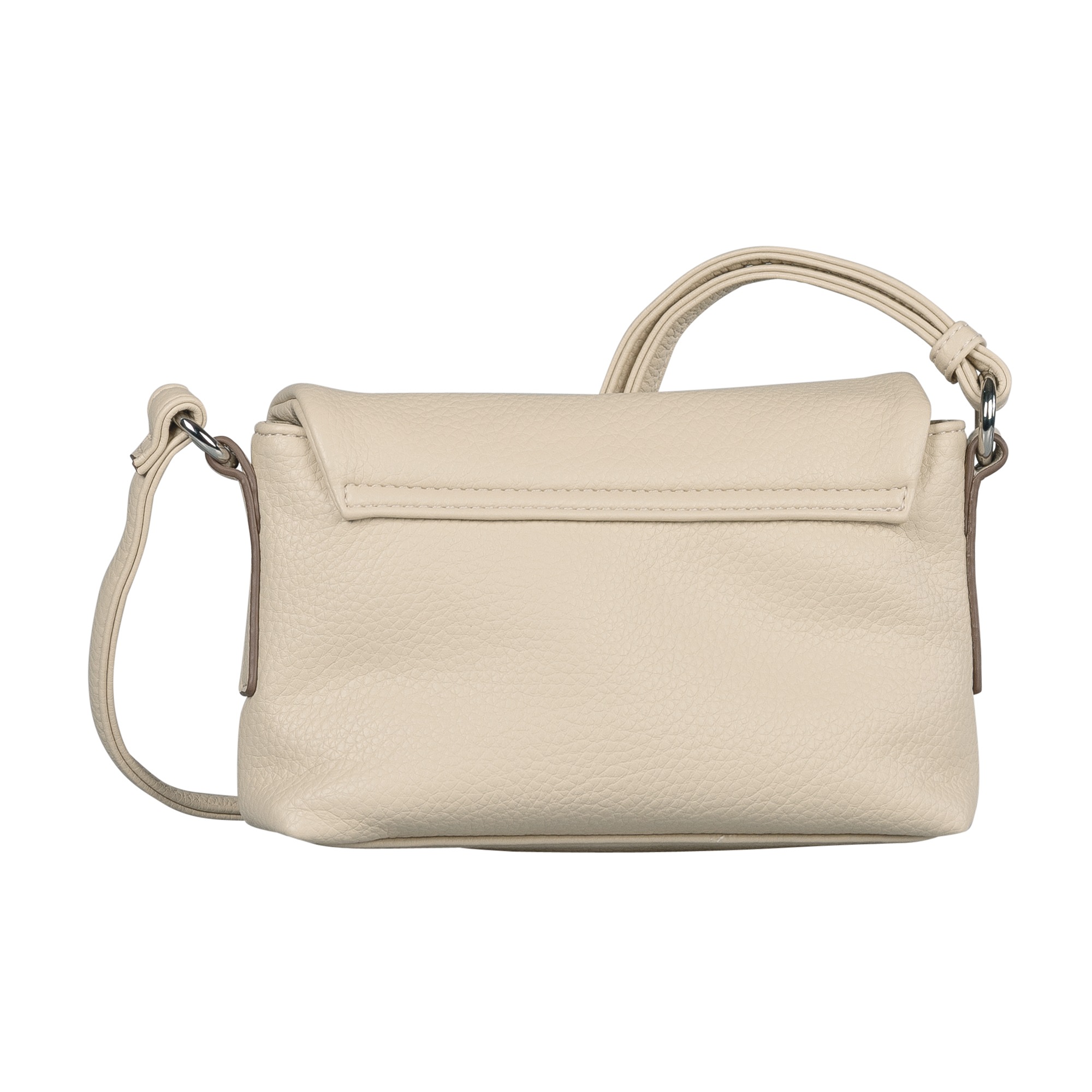 Umhängetasche TOM TAILOR "Lissi", Damen, Gr. B/H/T: 22cm x 15cm x 7,5cm, weiß, Polyurethan, clean, gepflegt, geprägtes Muster, unifarben, Taschen Umhängetasche, besonders weiches Material lässig fallend mit trapzförmigen Schnitt 3