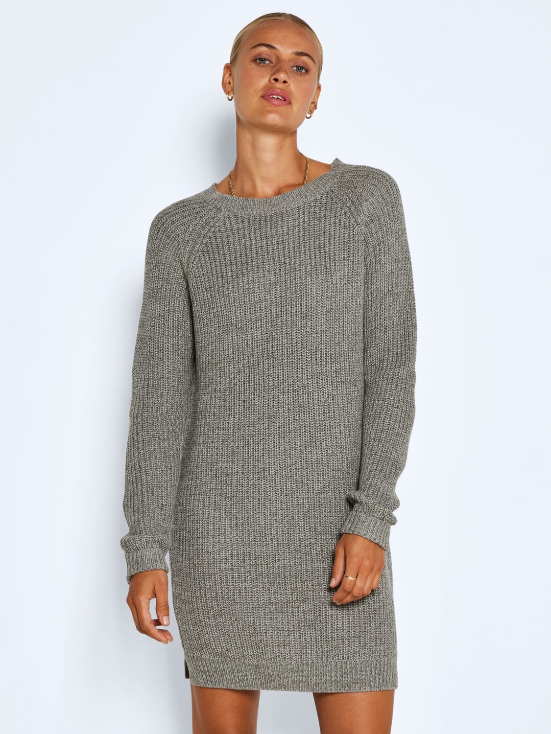 Noisy may Strickkleid "NMSIESTA L/S O-NECK KNIT DRESS NOOS" günstig online kaufen