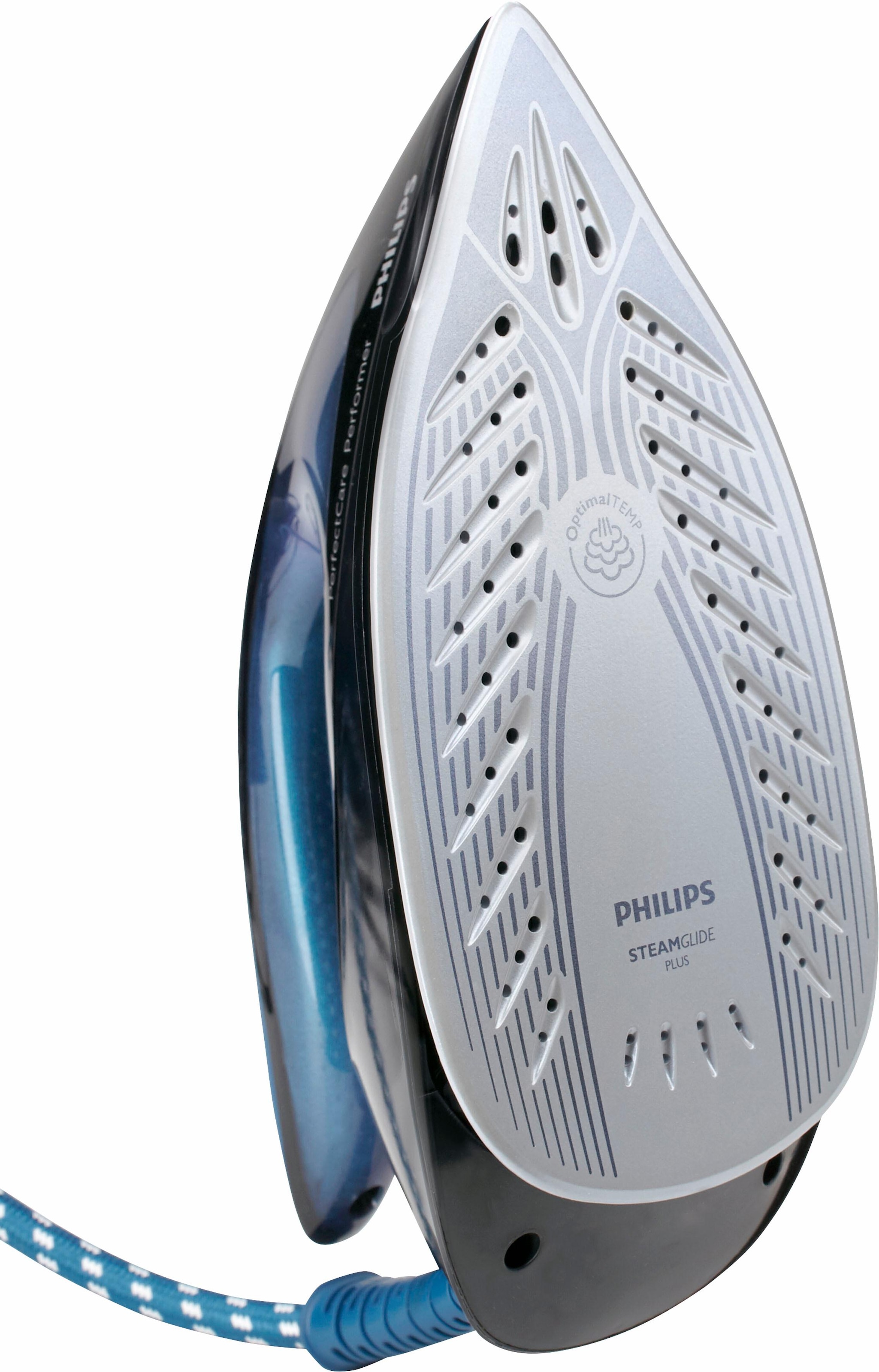 Philips Dampfbügelstation »GC8735/80 PerfectCare Performer«, mit gleitfähiger SteamGlide Plus Bügelsohle