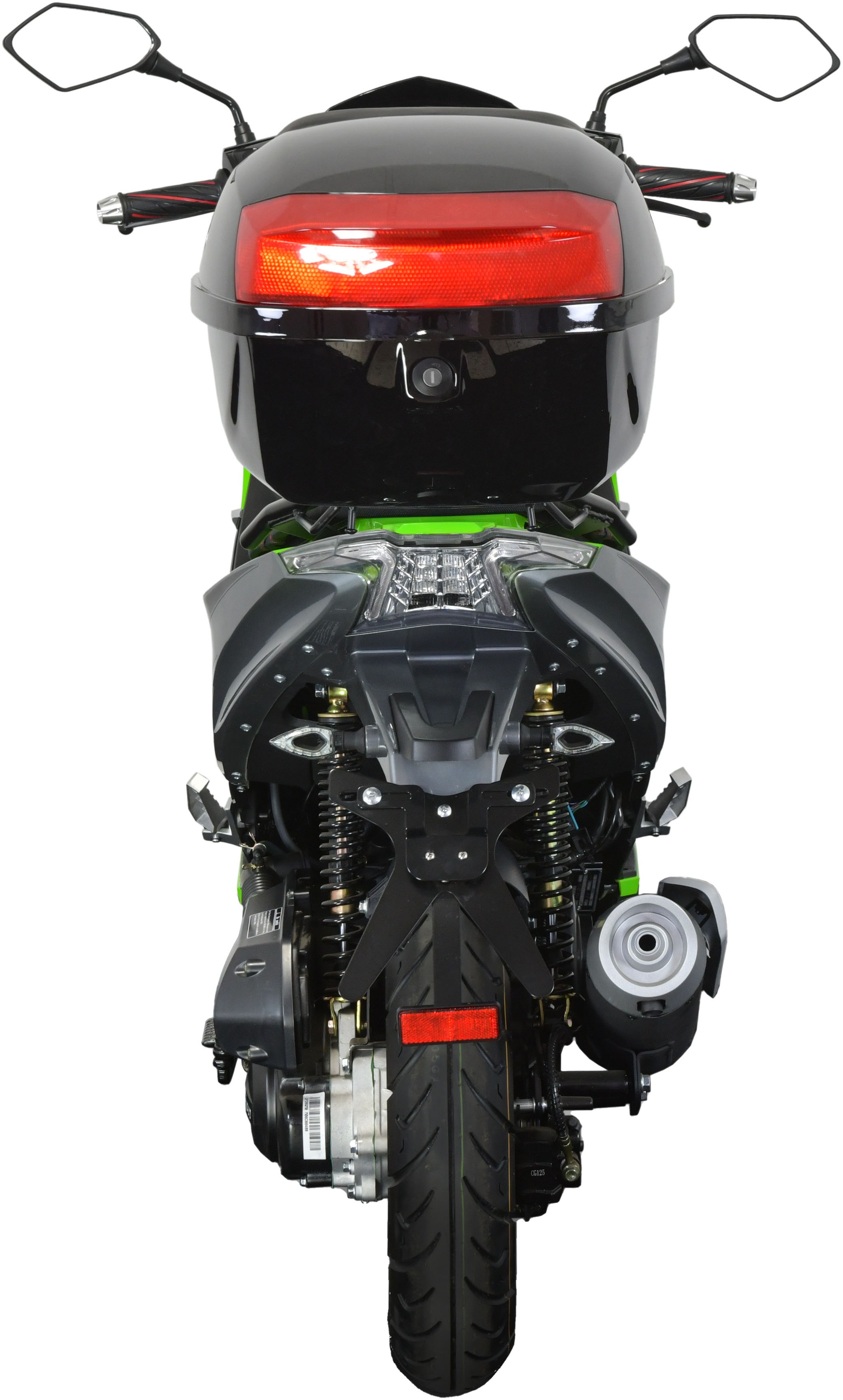 GT UNION Motorroller »Striker«, 50 cm³, 45 km/h, Euro 5, 3 PS, (Set), mit Topcase