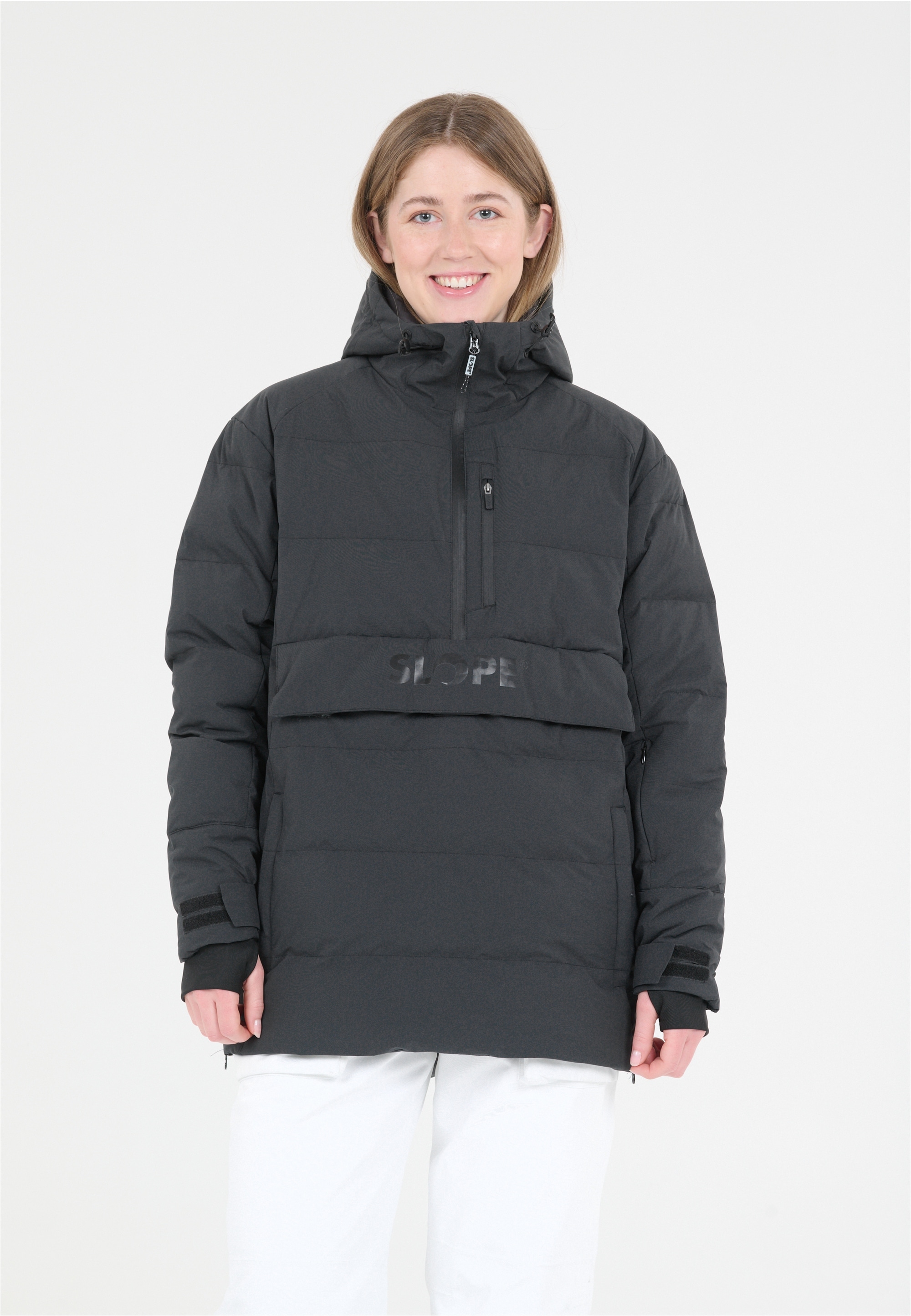 Skijacke SLOPE "Thumper", Damen, Gr. XL, schwarz, 100% Polyester, unifarben, normal, ohne Ausschnitt, Jacken Skijacke, mit wasserdichter Membran