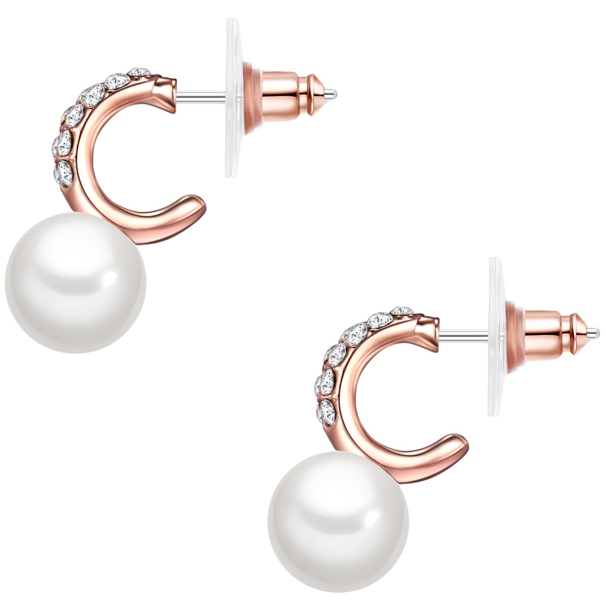 Lulu & Jane Paar Creolen »Set: AV228« mit Glas