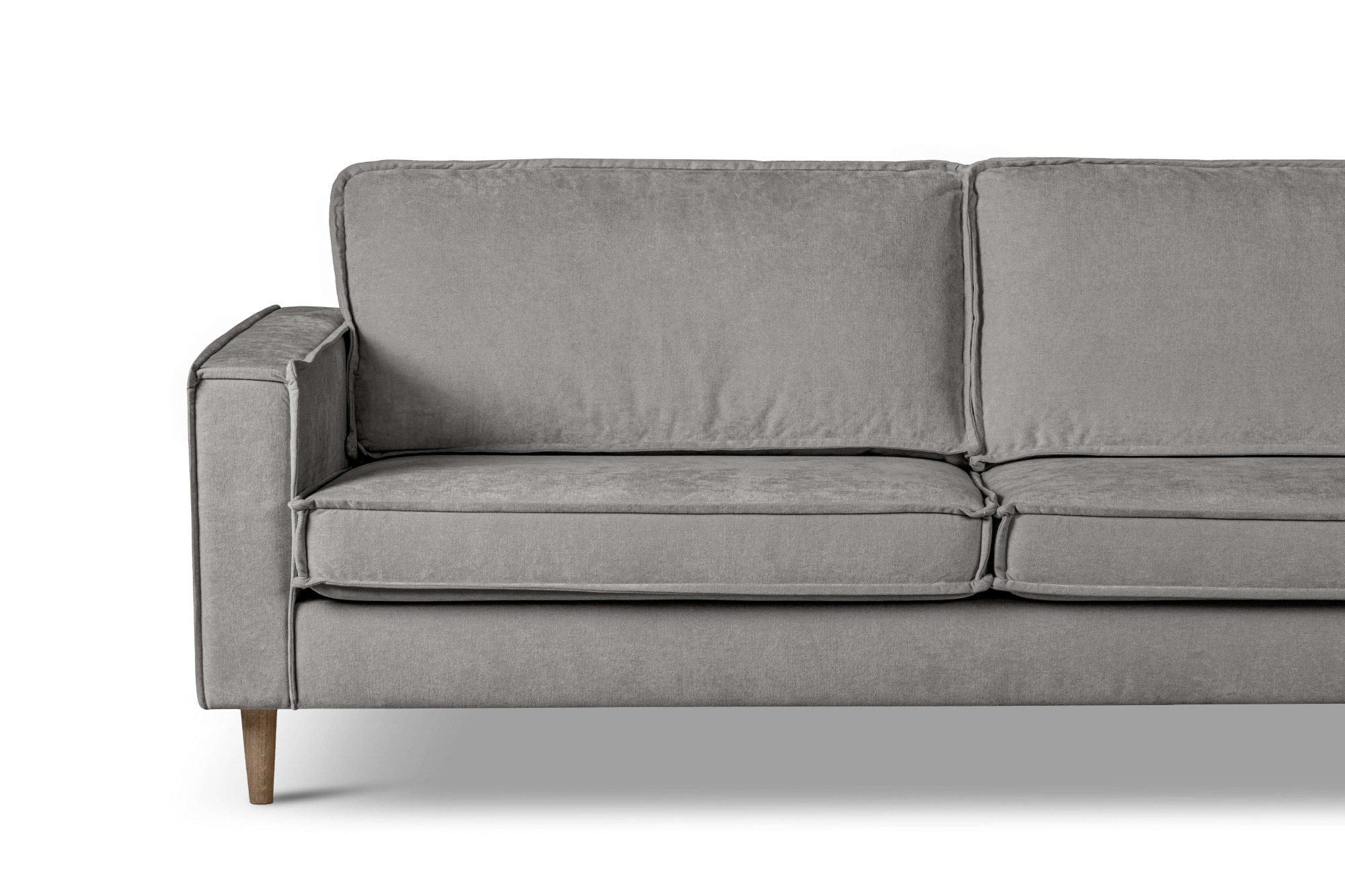 Home affaire Ecksofa »Pinto Skandi, 290 cm, Chenille, Struktur, Ottomane links / rechts«