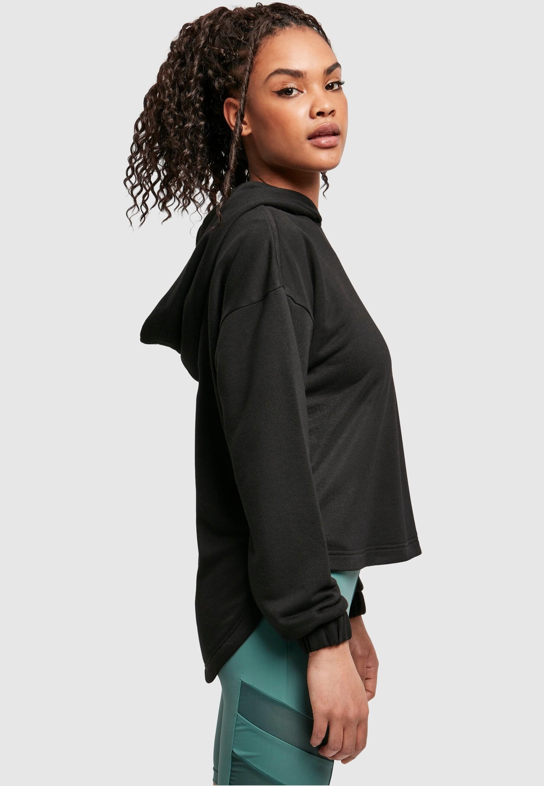 URBAN CLASSICS T-Shirt »Urban Classics Damen Ladies Cropped Lace Hem Tee«, (1 tlg.)