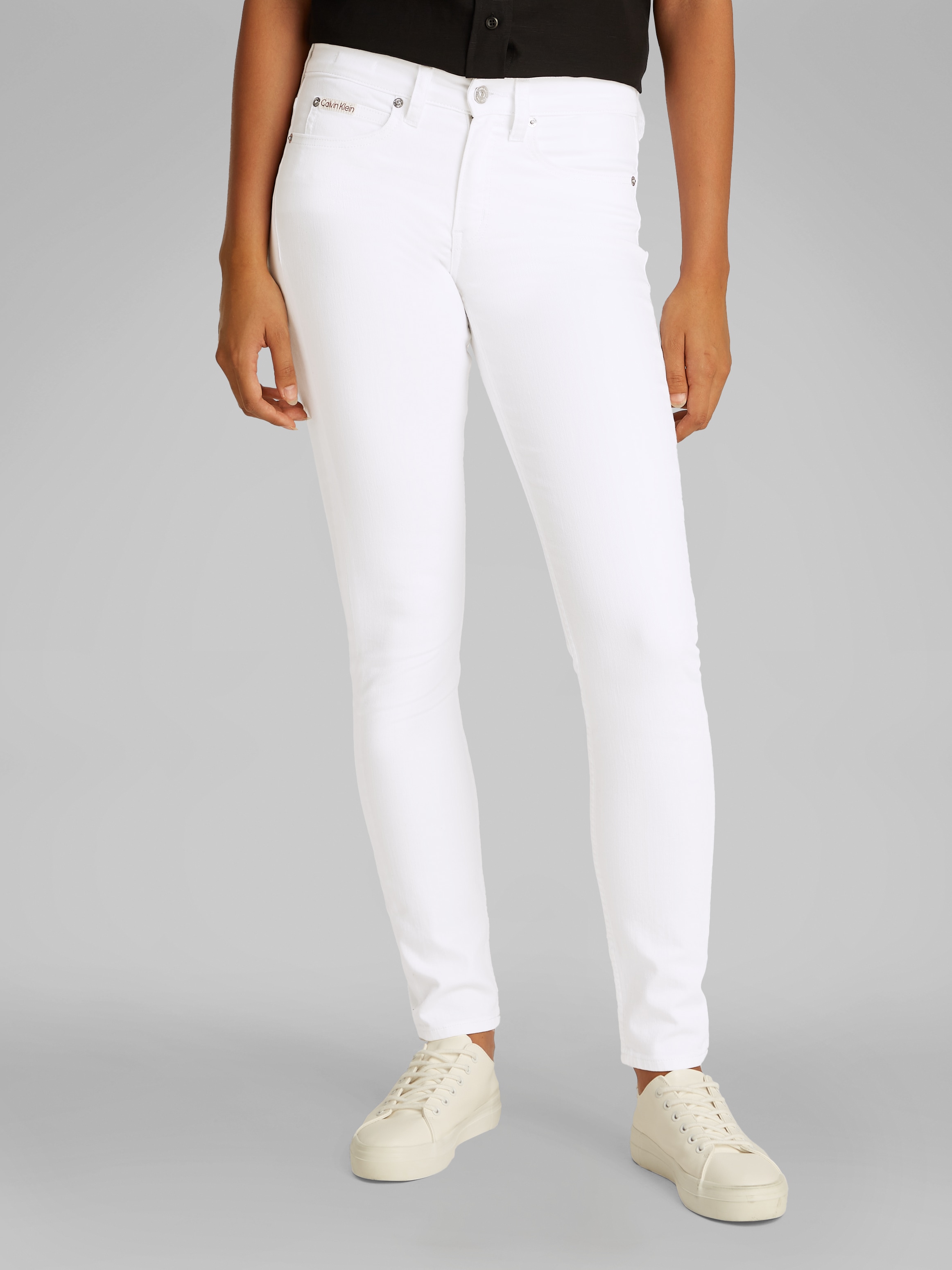 Calvin Klein Jeans Skinny-fit-Jeans "MID RISE SKINNY" in cooler Waschung günstig online kaufen