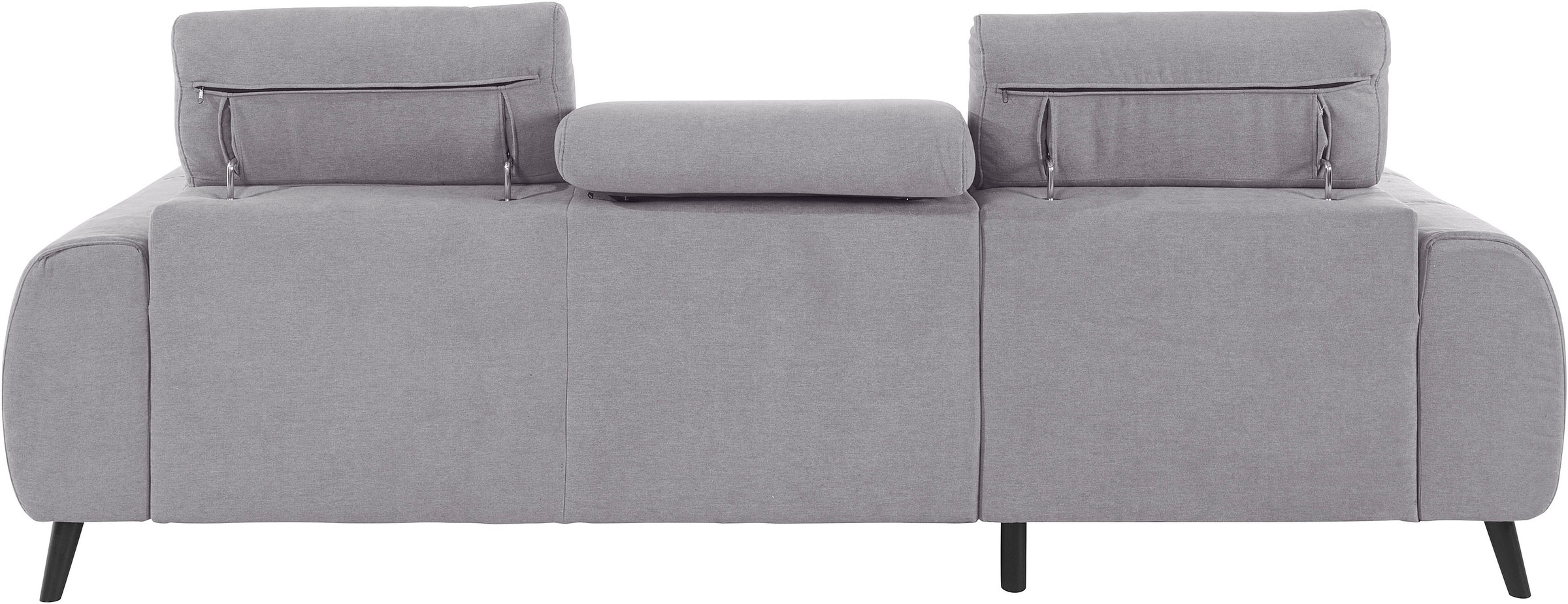 COTTA Ecksofa »Mia L-Form mit 3 Zierkissen«, wahlweise mit Bettfunktion, Bettkasten, Beleuchtung & Wireless-Charger