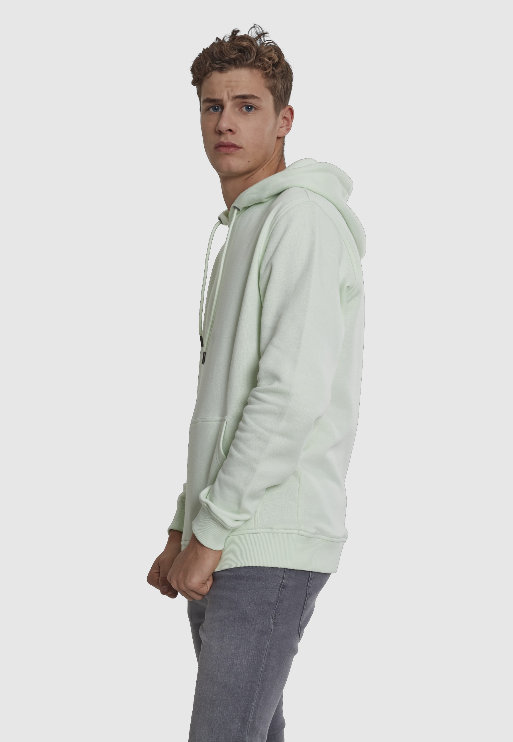 URBAN CLASSICS Rundhalspullover »Urban Classics Herren Basic Sweat Hoody« 1 Stk.
