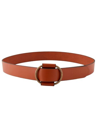 Ledergürtel »PCPILJA LEATHER JEANS BELT FC NOOS«, mit Verschluss zum Durchziehen