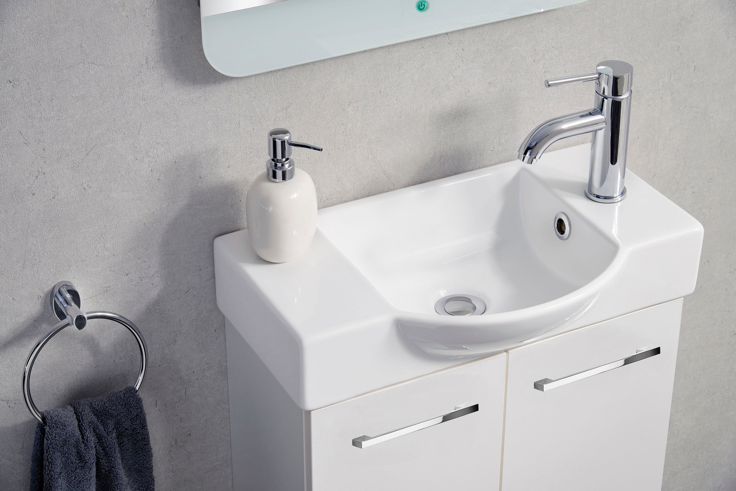 FACKELMANN Waschtisch »SBC«, bestehend aus Becken und Unterbau, Breite ca. 55 cm