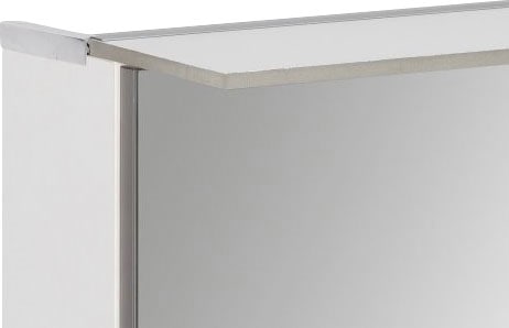 FACKELMANN Spiegelschrank »PE 80 - weiß«, Badmöbel Breite 80 cm, mit 2 Türen doppelseitig verspiegelt