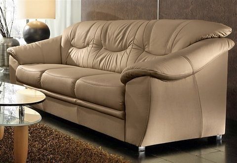 sit&more 3-Sitzer "Savona, B: 198 cm, Federkern, Komfortsitzhöhe 46 cm" optional Schlaffunktion, Liegefläche 190x137cm, Stoff- & Lederauswahl