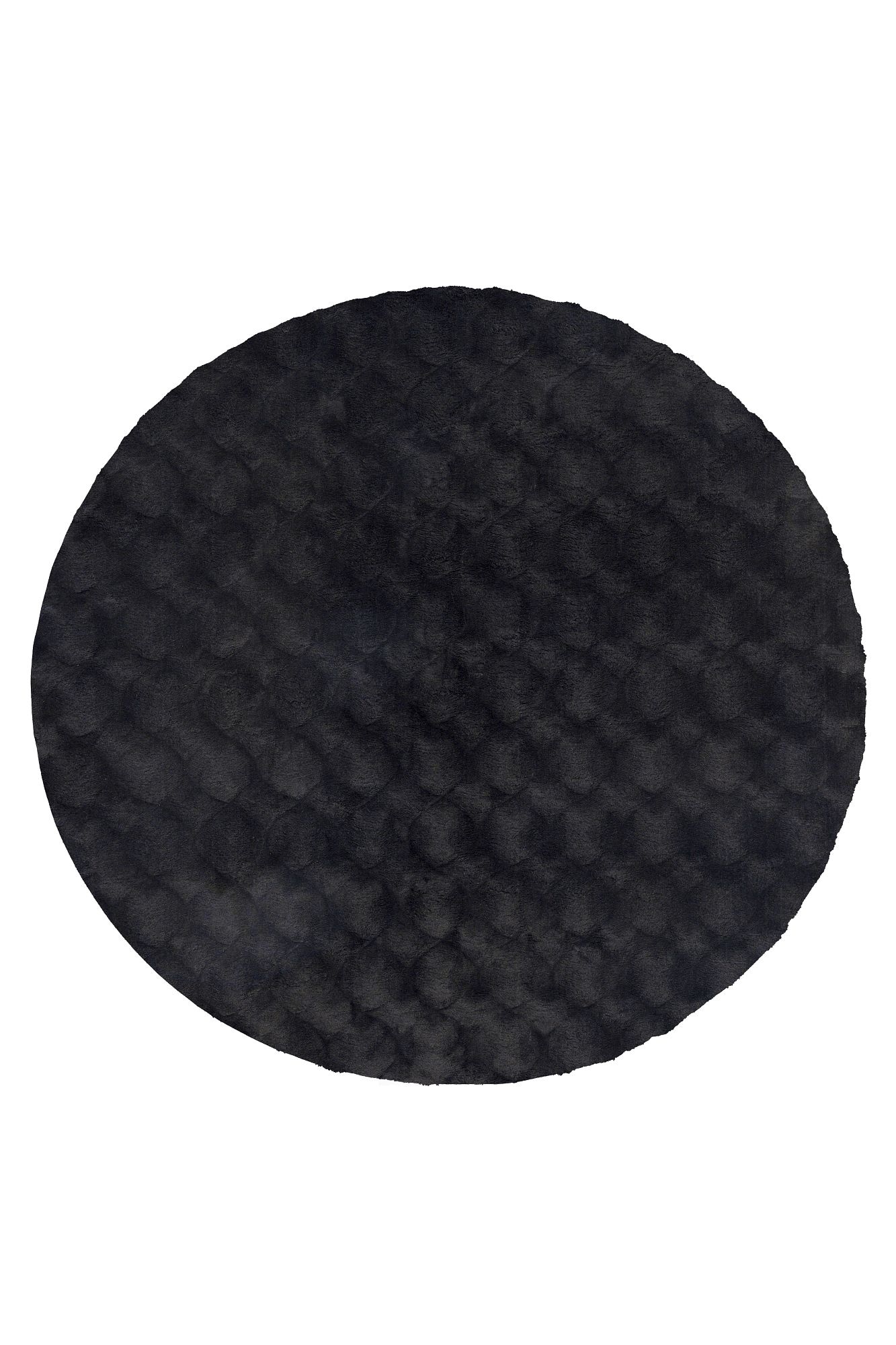 Kayoom 1100000002199 "Royal Glow 825" rund 30 mm Höhe Auch in rund, Hochflor, Modernes Muster, Vegan