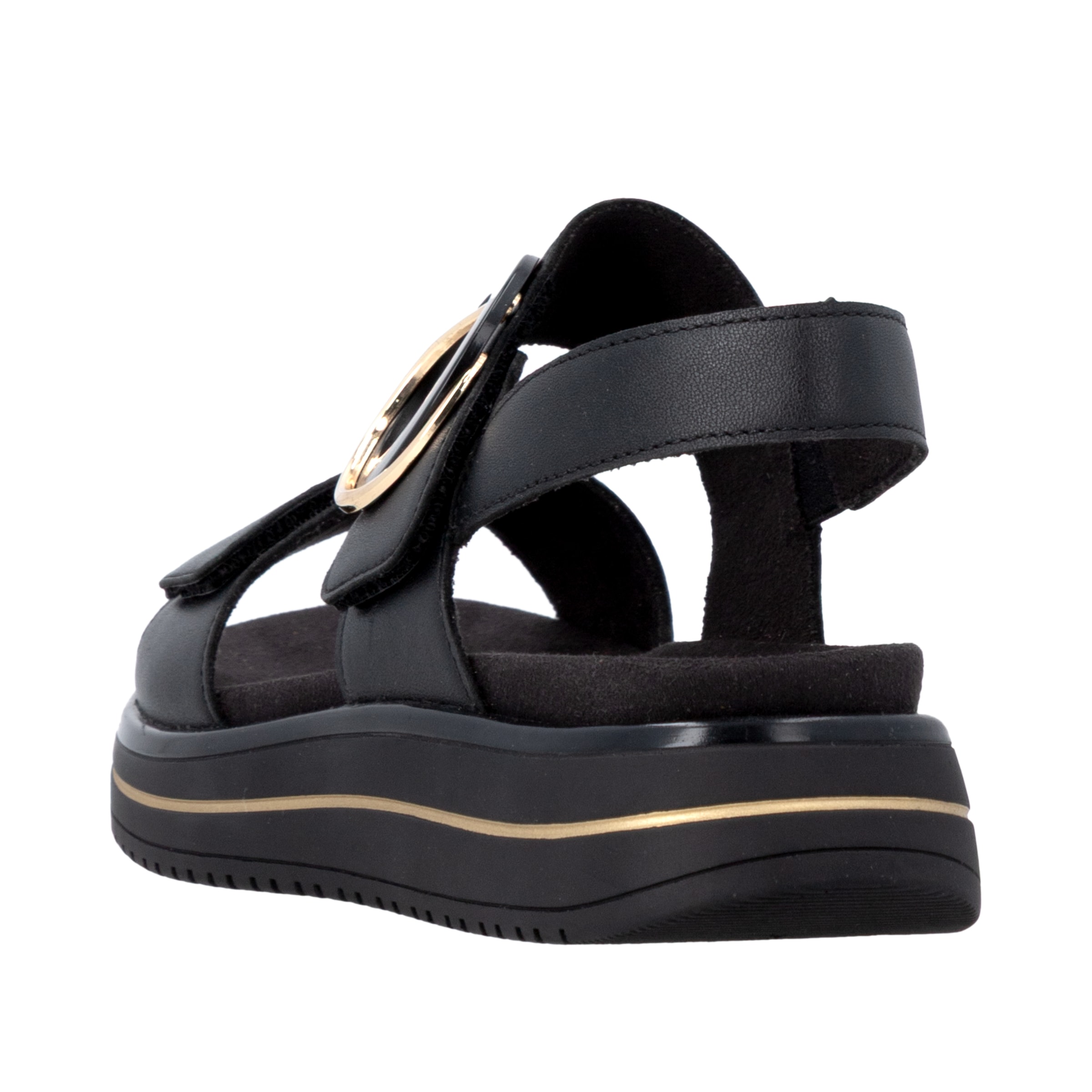 Remonte Plateausandale  Sommerschuh, Sandalette mit Softfußbett und zwei Klettverschlüssen