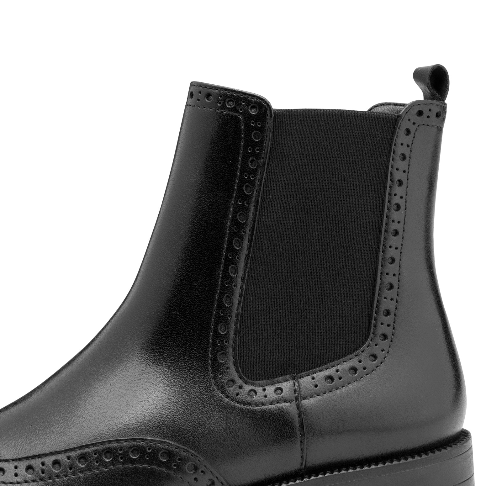 Tamaris Chelseaboots, Blockabsatz, Stiefelette, Businessschuh mit eleganter Lyralochung