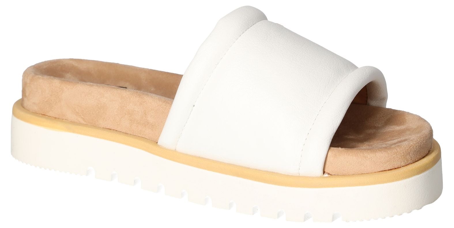 Mustang Shoes Pantolette, Plateausandale, Pool Slides, Sommerschuh mit Softfußbett