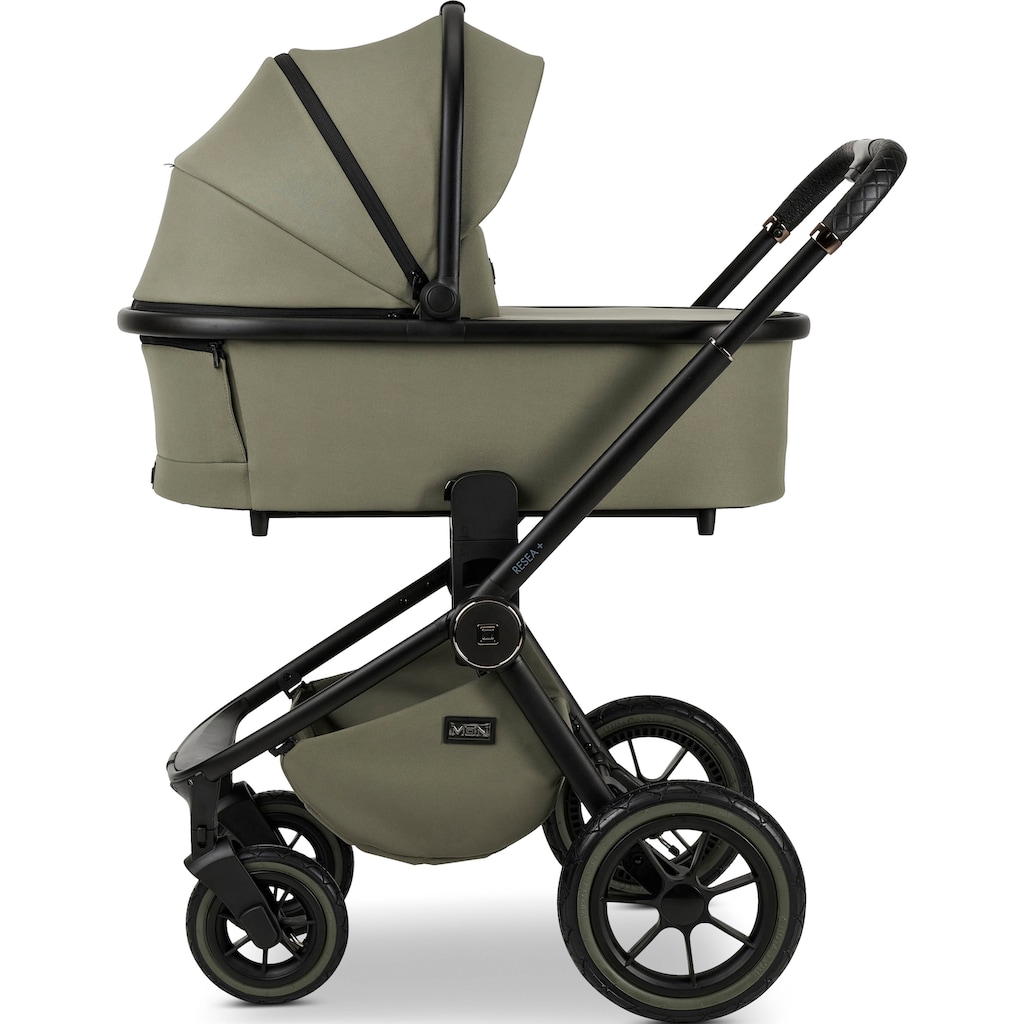 Moon Kombi-Kinderwagen »Resea+, moss green/black melange«