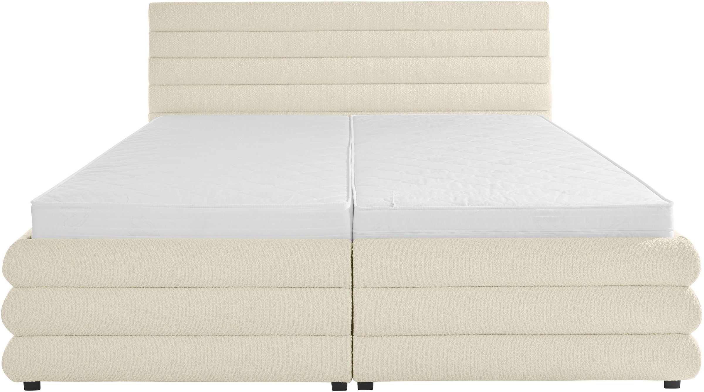 Polsterbett "Maylis Bouclé", beige (creme), B:212cm L:211cm, 95% Polyester, 5% Polyarcyl, LEGER HOME BY LENA GERCKE, Betten, Polsterbett ohne Bettkasten Polsterbett, wahlweise mit und ohne Matratze und Lattenrost, auch in 200cm Breite 8