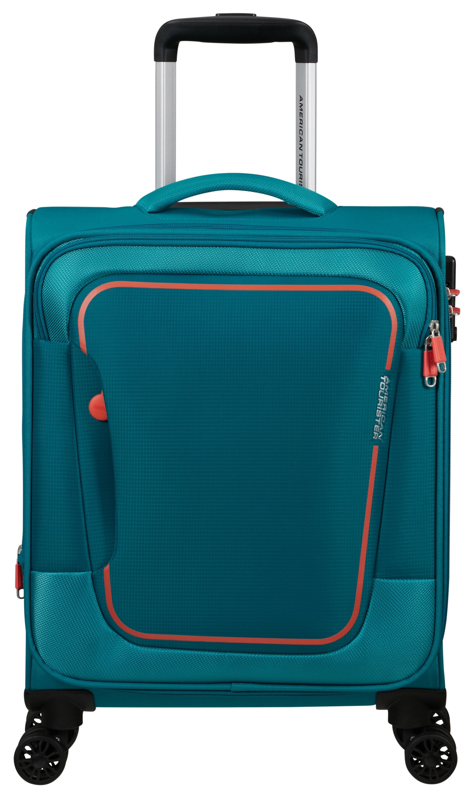 American Tourister Weichgepäck-Trolley "PULSONIC Spinner 55", 4 St. Rollen, Handgepäck-Koffer, Reisekoffer Weichschalenk