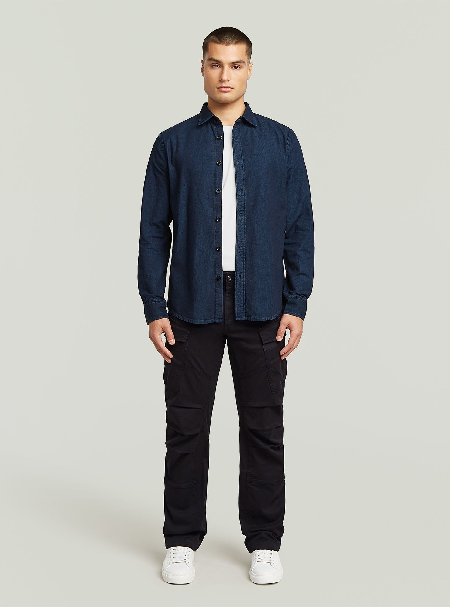 G-STAR Langarmshirt "Clean Slim Hemd" günstig online kaufen