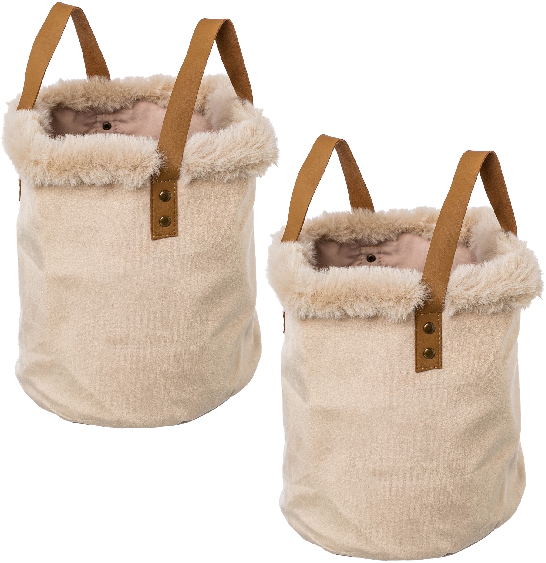 Creativ home Organizer "Weihnachtsdeko", (Set, 2 St.), mit Kunstfellrand un günstig online kaufen