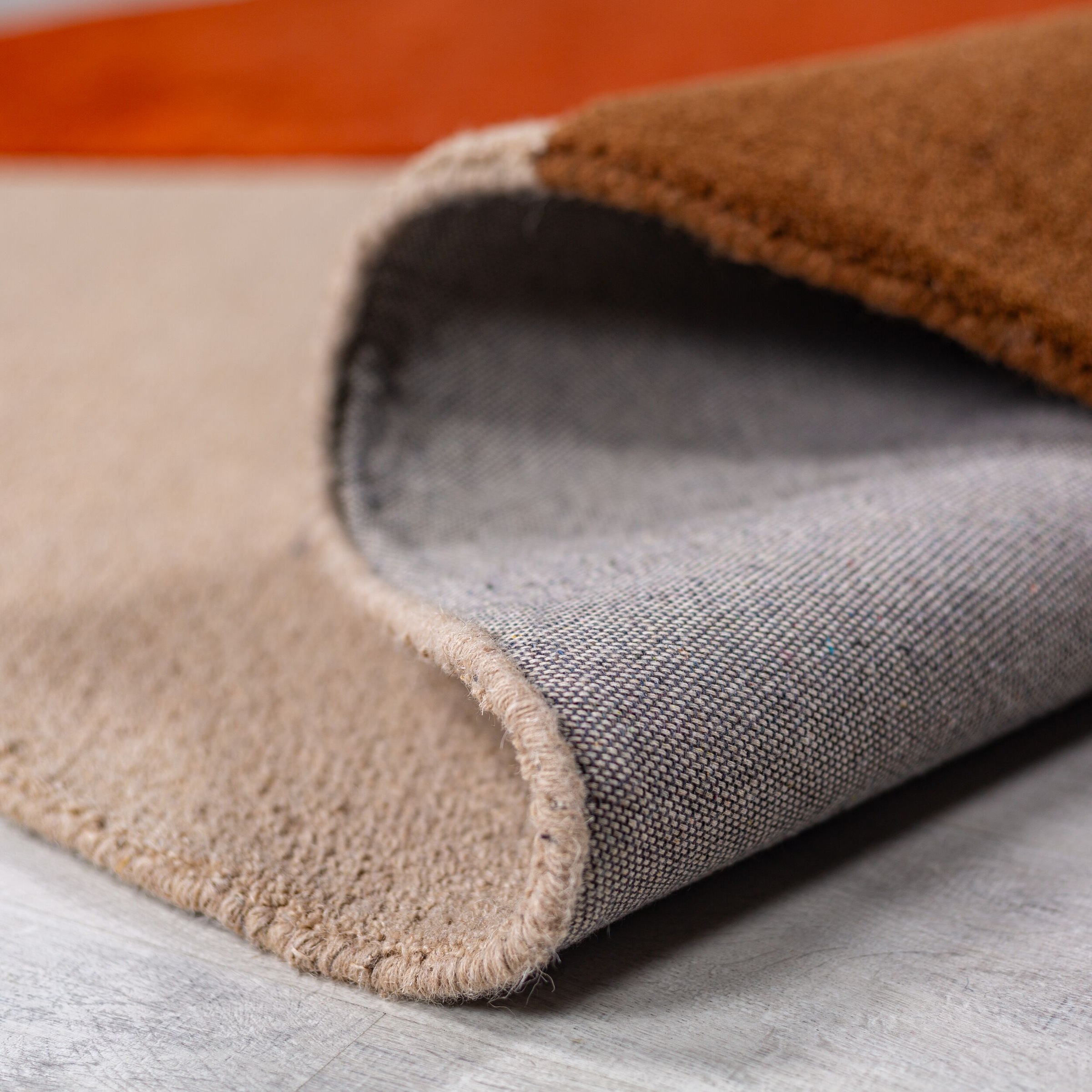 FLAIR RUGS Wollteppich »Mia Segment«, rund, 12 mm Höhe, Kreisförmig im Retro-Design