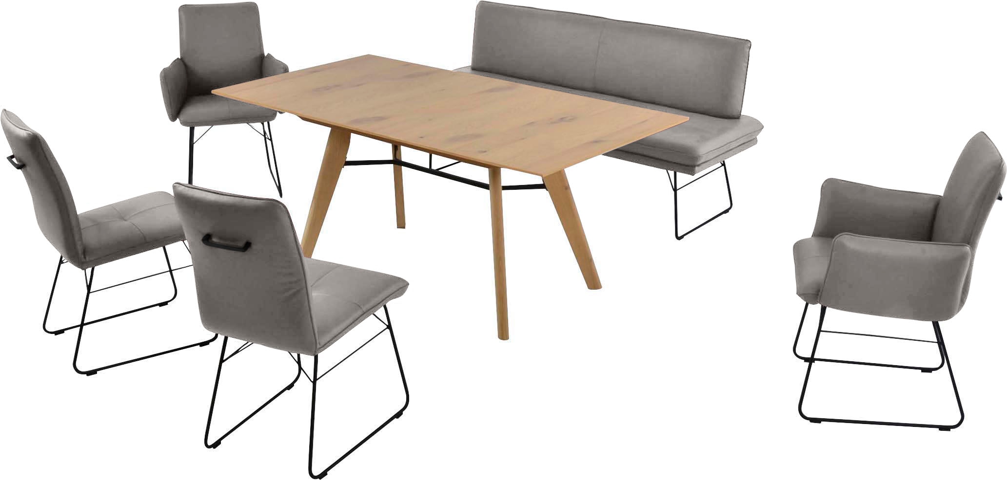 K+W Komfort & Wohnen Essgruppe "Giacomo IV" 6 Stk. tlg. Polsterbank in 2 Gr günstig online kaufen