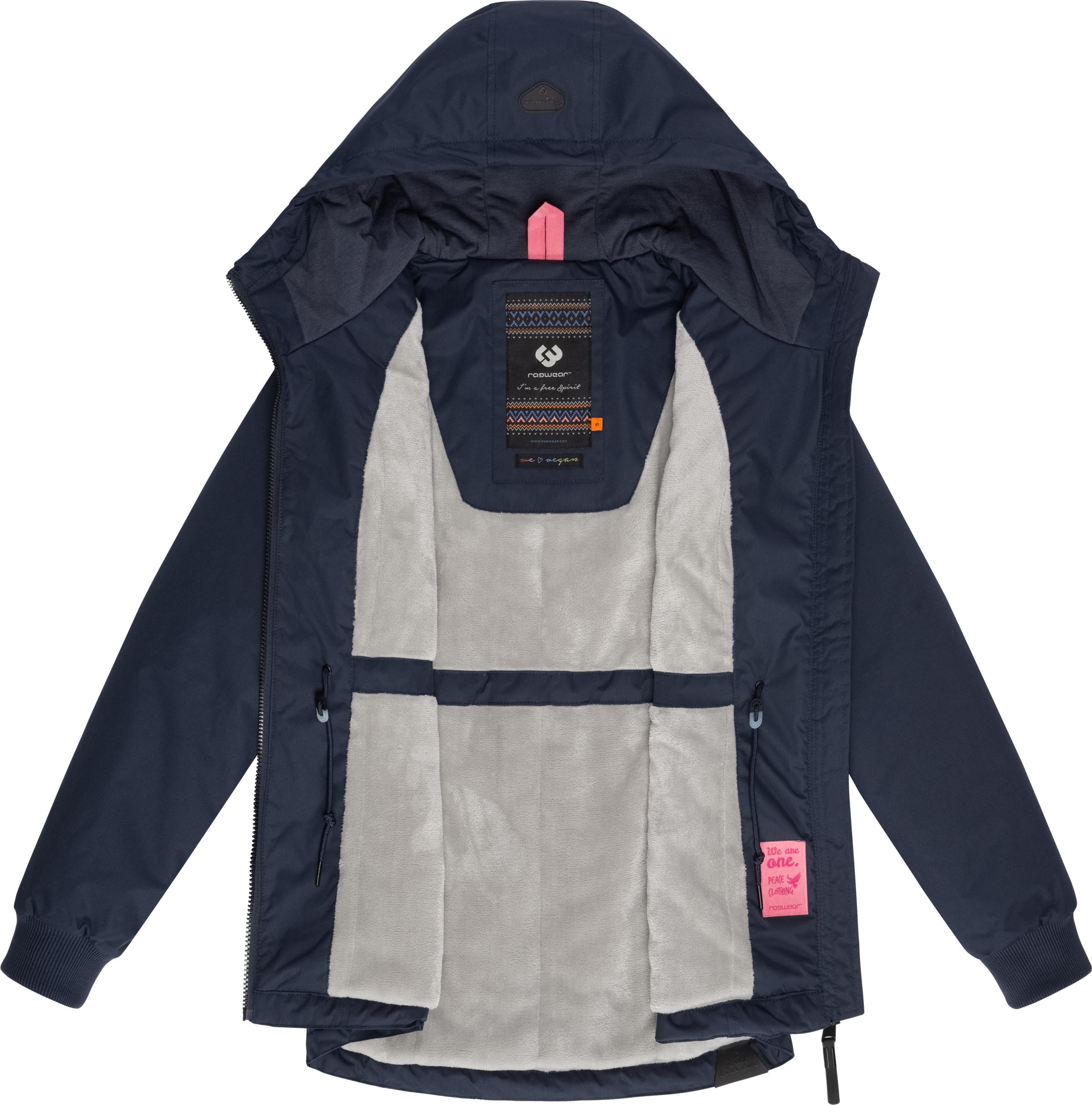 Ragwear Winterjacke »Dowey Warm«, (1 St.), mit Kapuze, Wasserdichte weiche Damen Jacke für den Winter