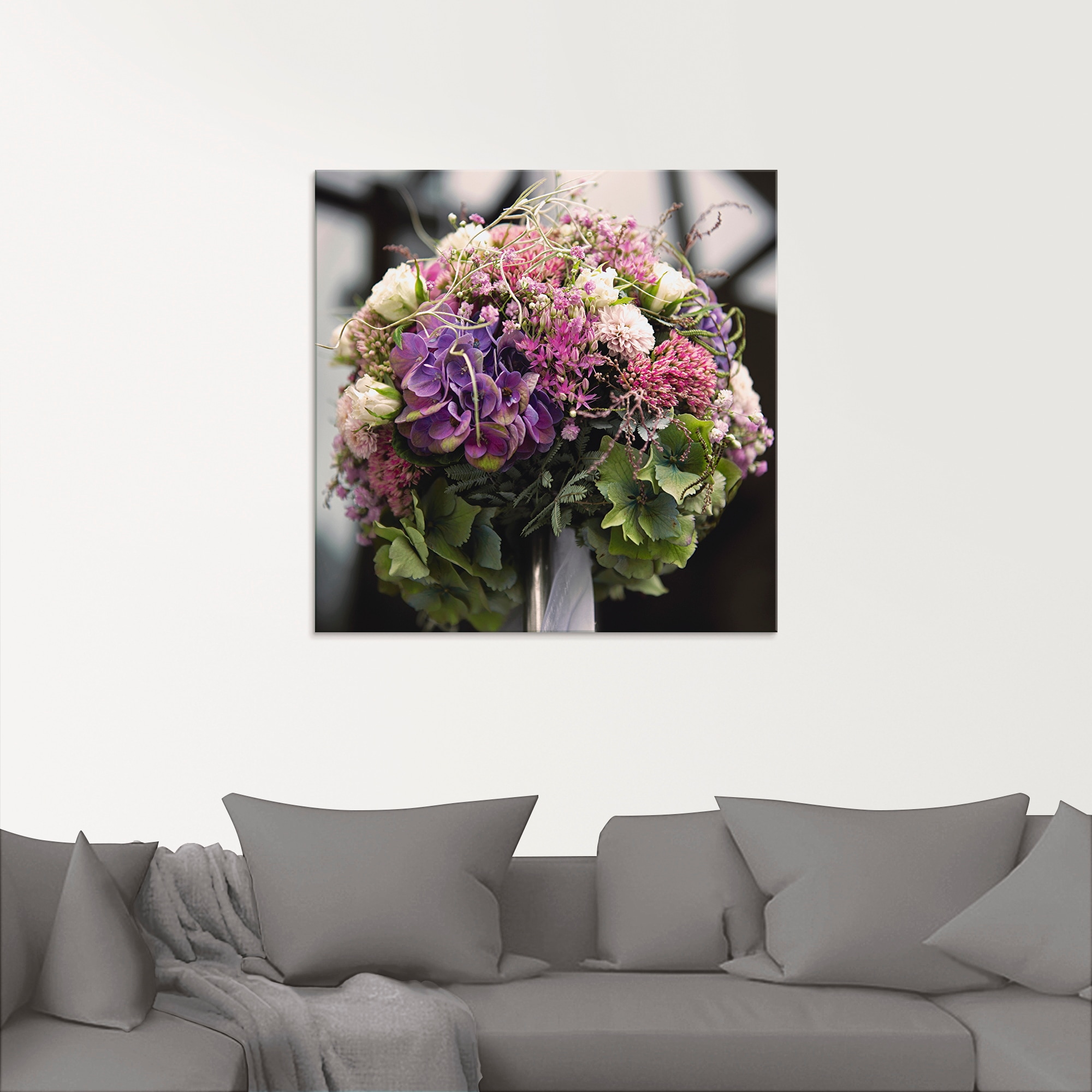 Artland Glasbild »Blumenkugel«, Blumen, (1 St.), in verschiedenen Größen  bestellen | BAUR